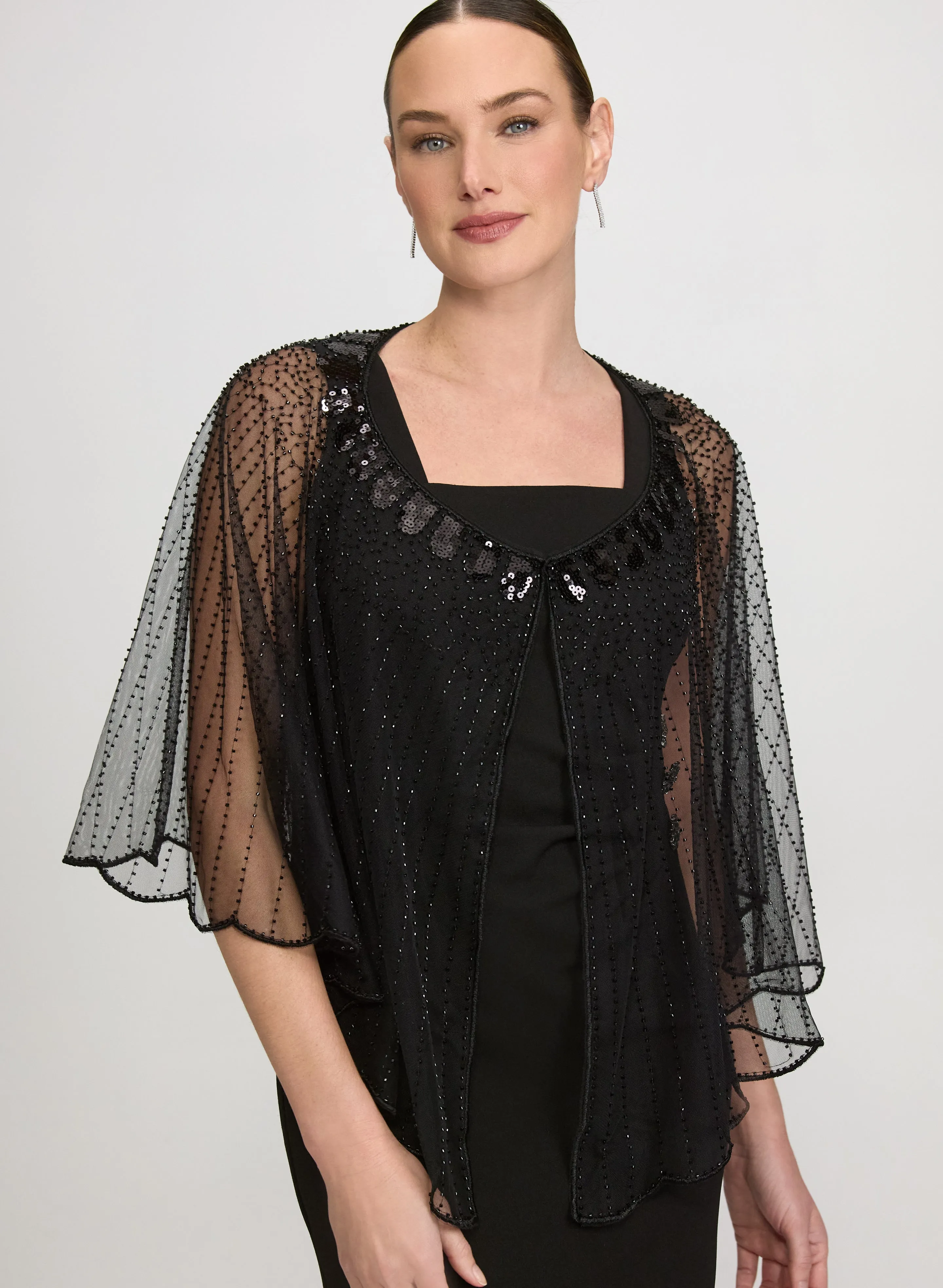 Beaded Stripe Shawl sold by Laura