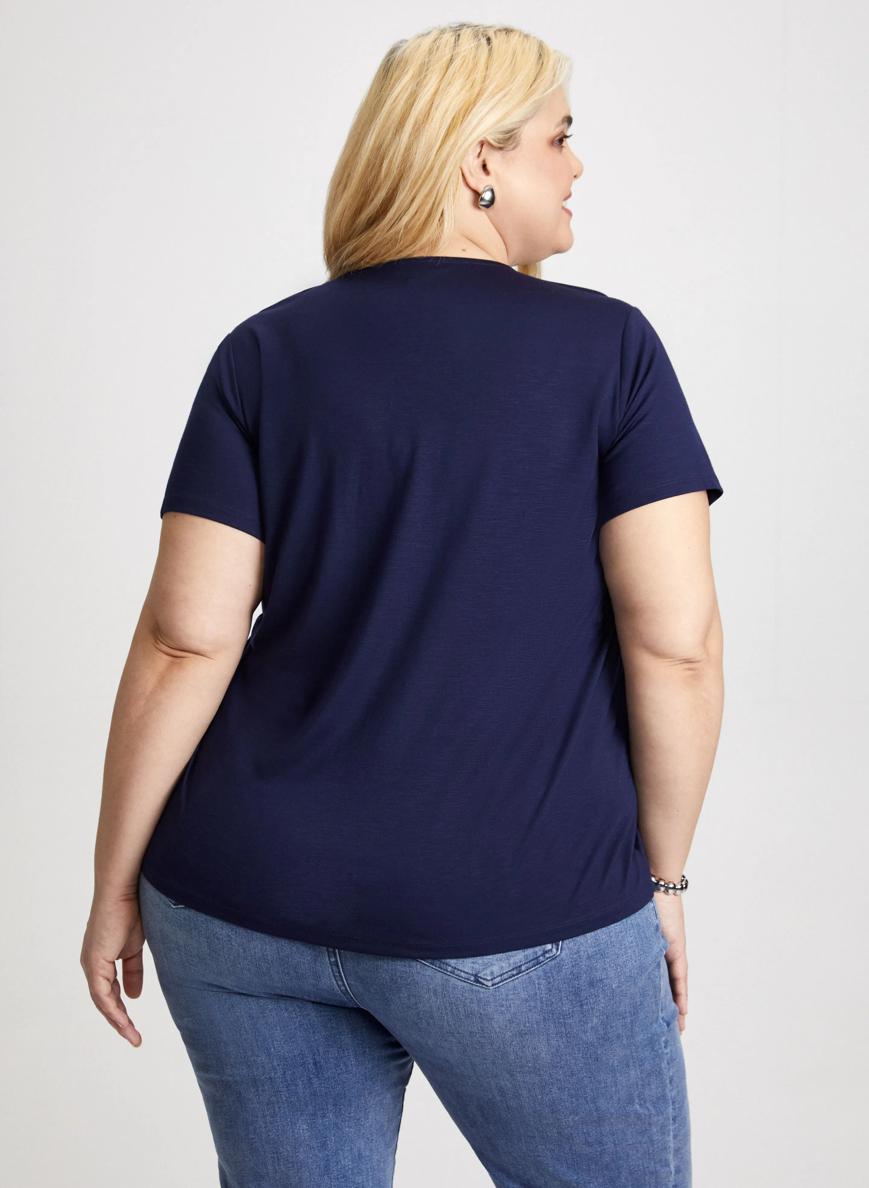 Button Detail T-Shirt sold by Laura product image thumbnail 4