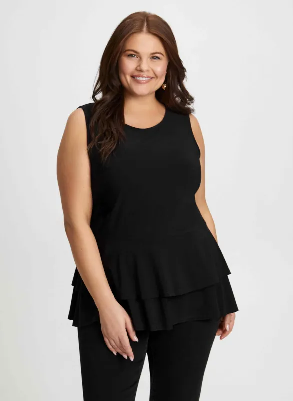 Sleeveless Peplum Top sold by Laura