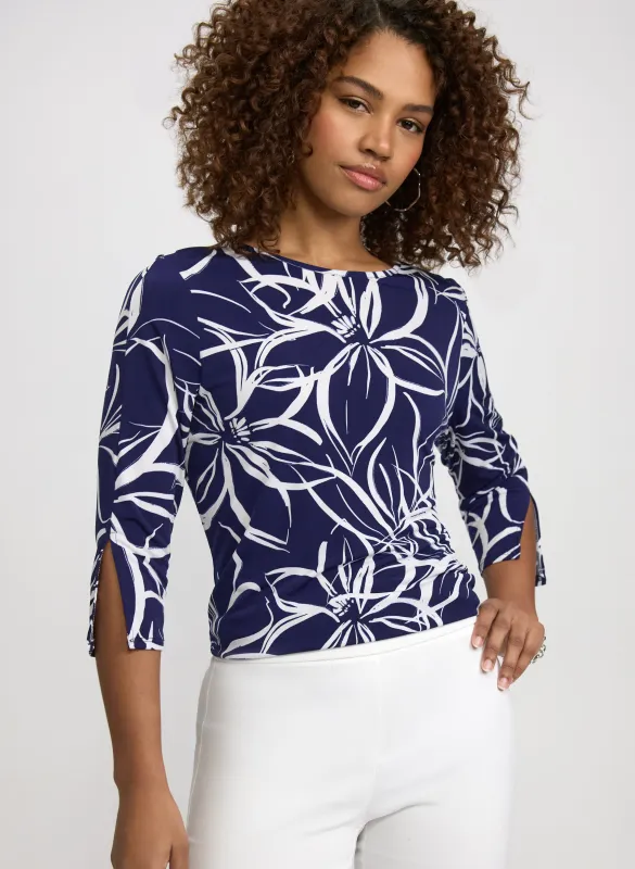 Floral Jersey Top made by Laura