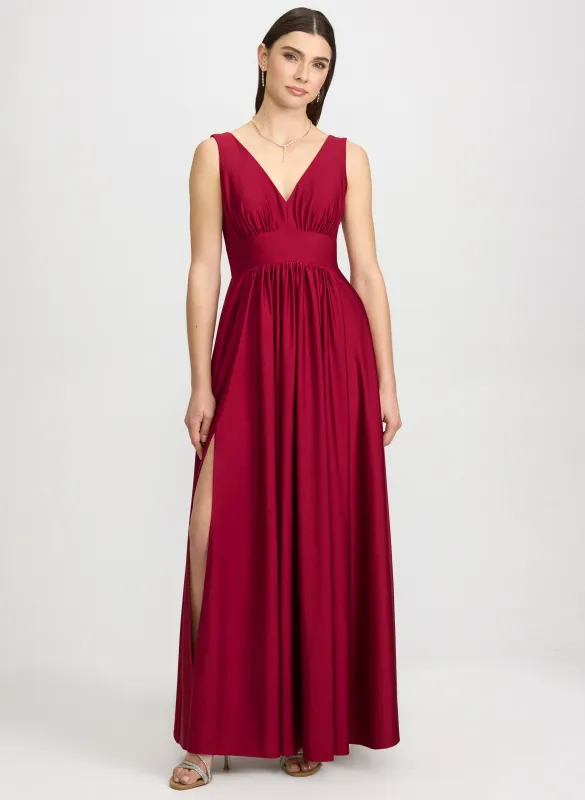 Fit & Flare V-Neck Dress made by Laura