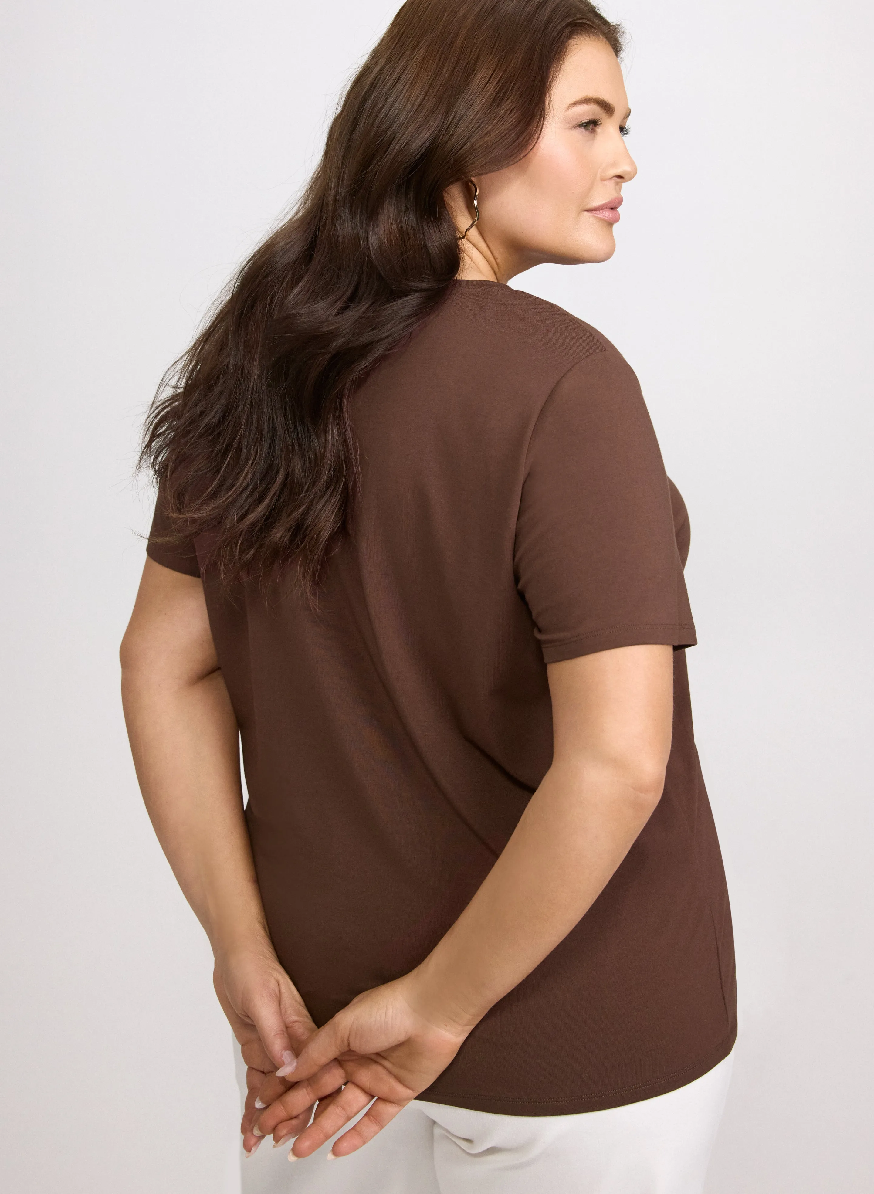 Cotton-Blend T-Shirt sold by Laura product image thumbnail 4