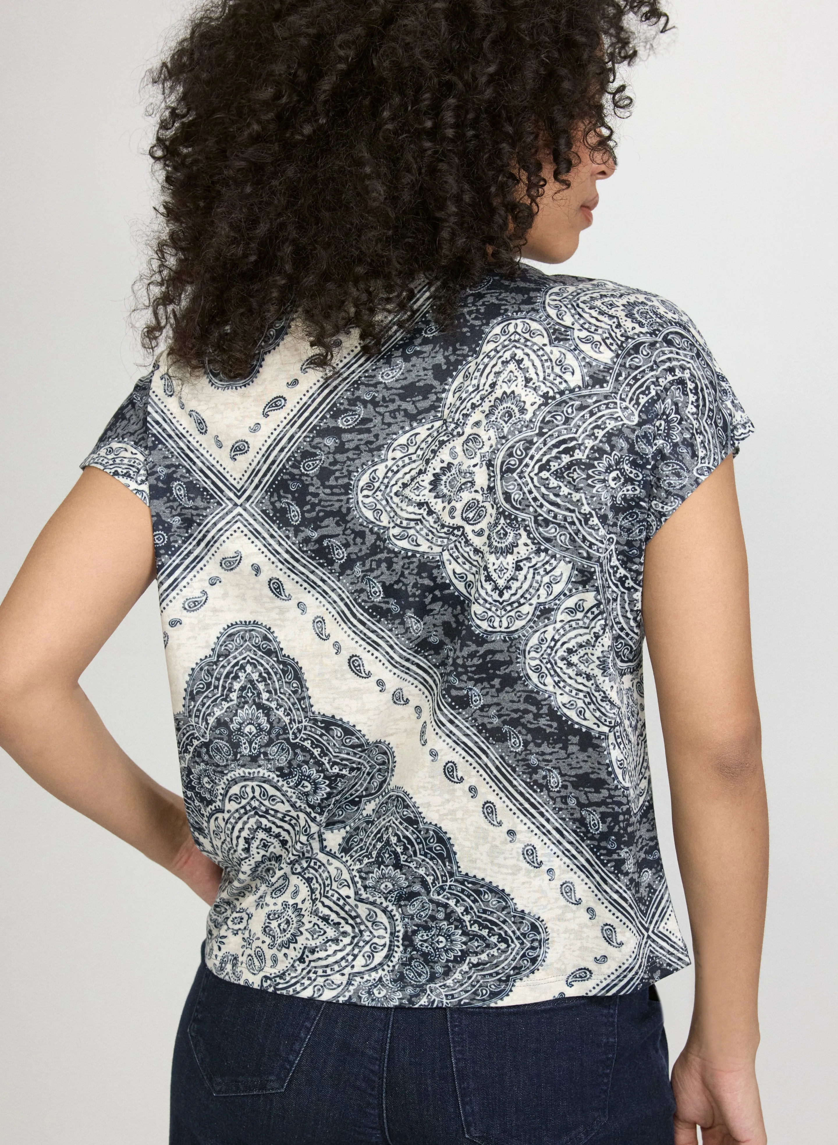 Paisley Print T-Shirt sold by Laura product image thumbnail 4