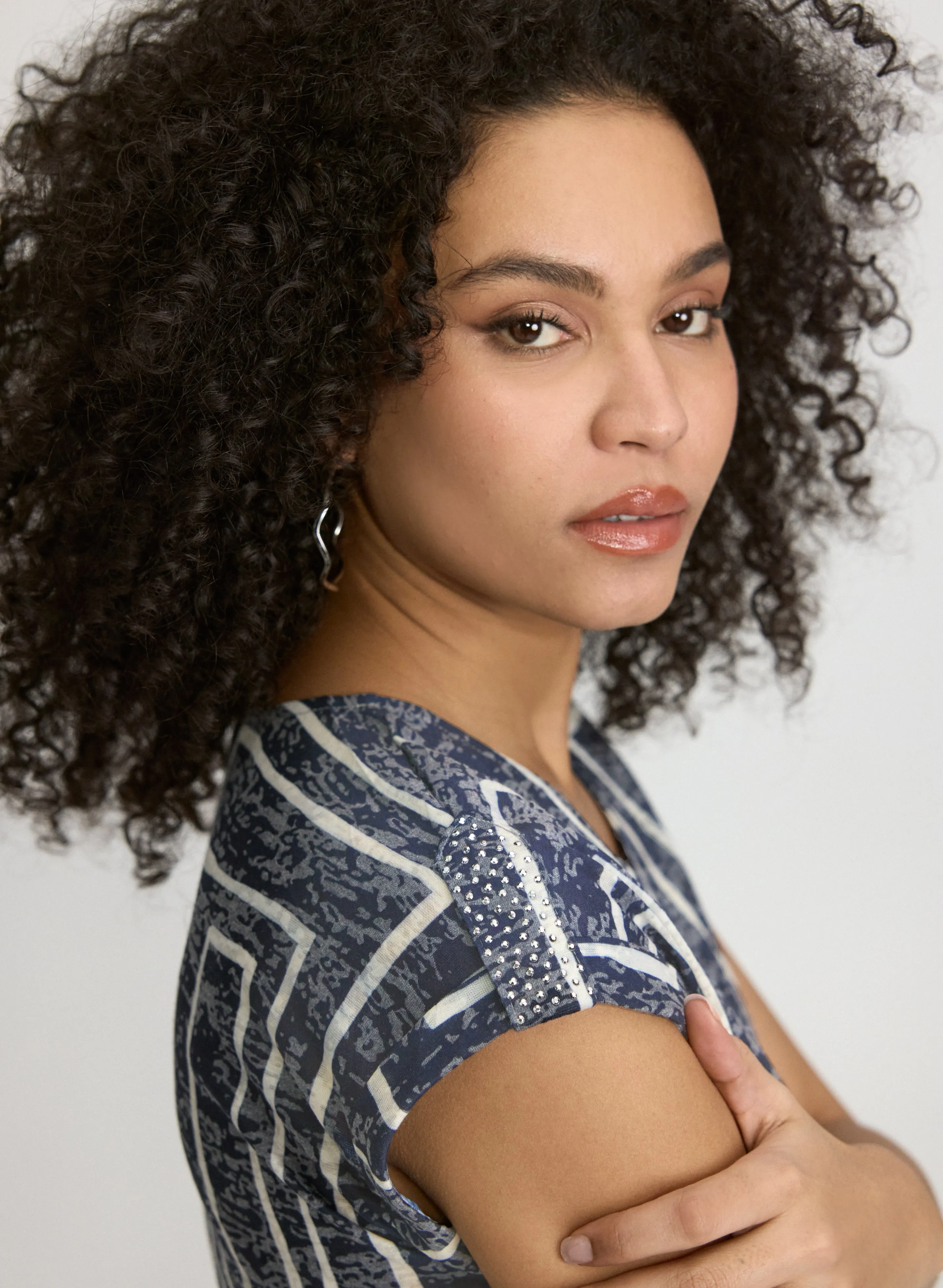 Embellished Geometric T-Shirt sold by Laura product image thumbnail 2