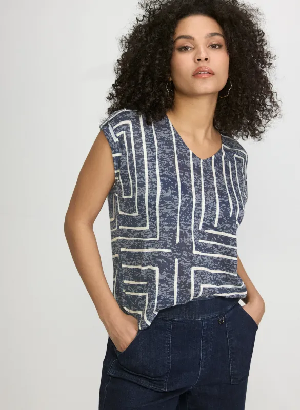 Embellished Geometric T-Shirt sold by Laura