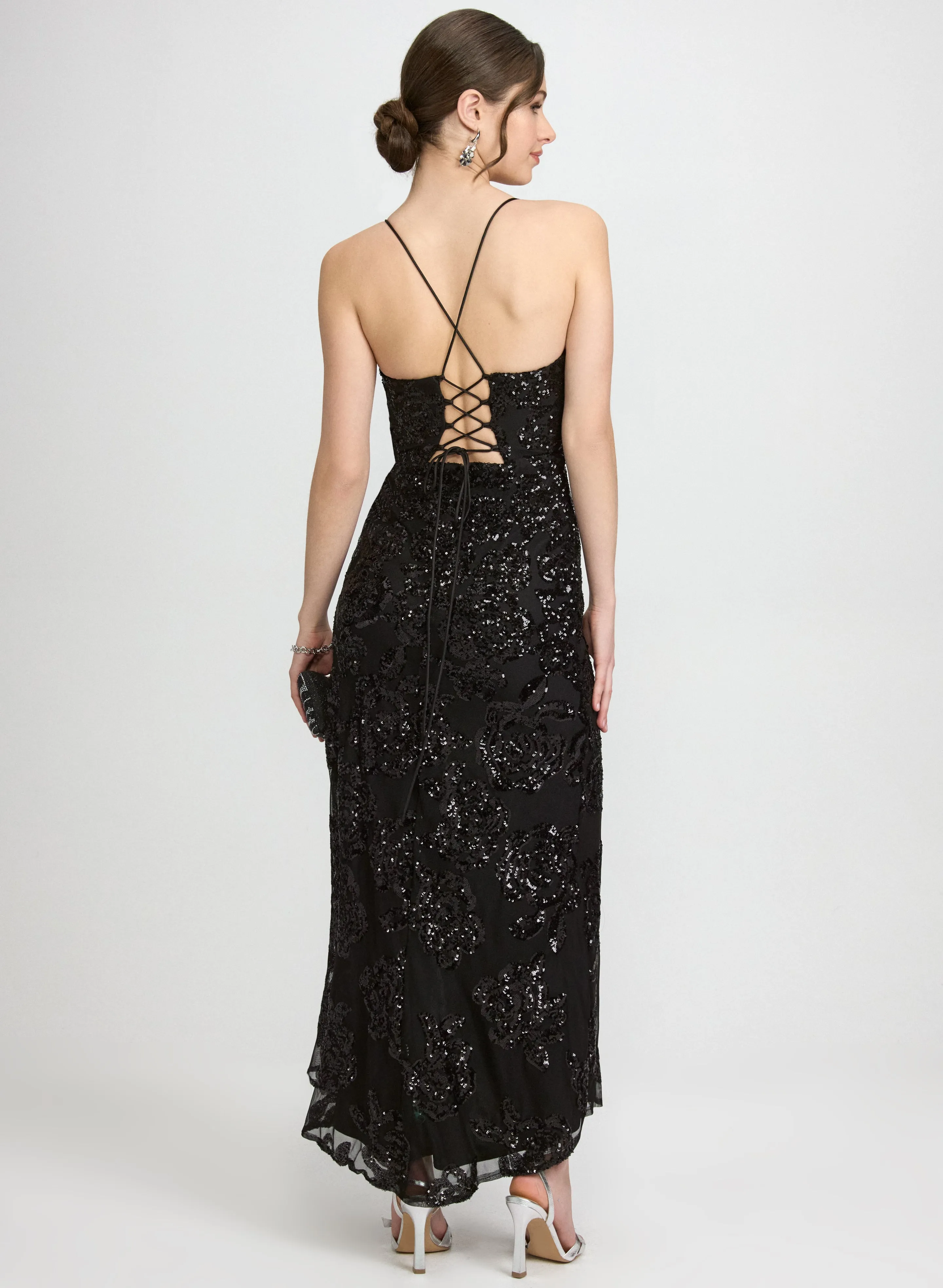 Sequin Mesh Dress sold by Laura product image thumbnail 3