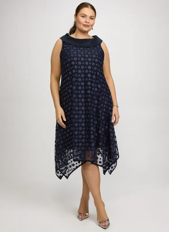 Joseph Ribkoff - Circle Applique Taffeta Dress made by Laura