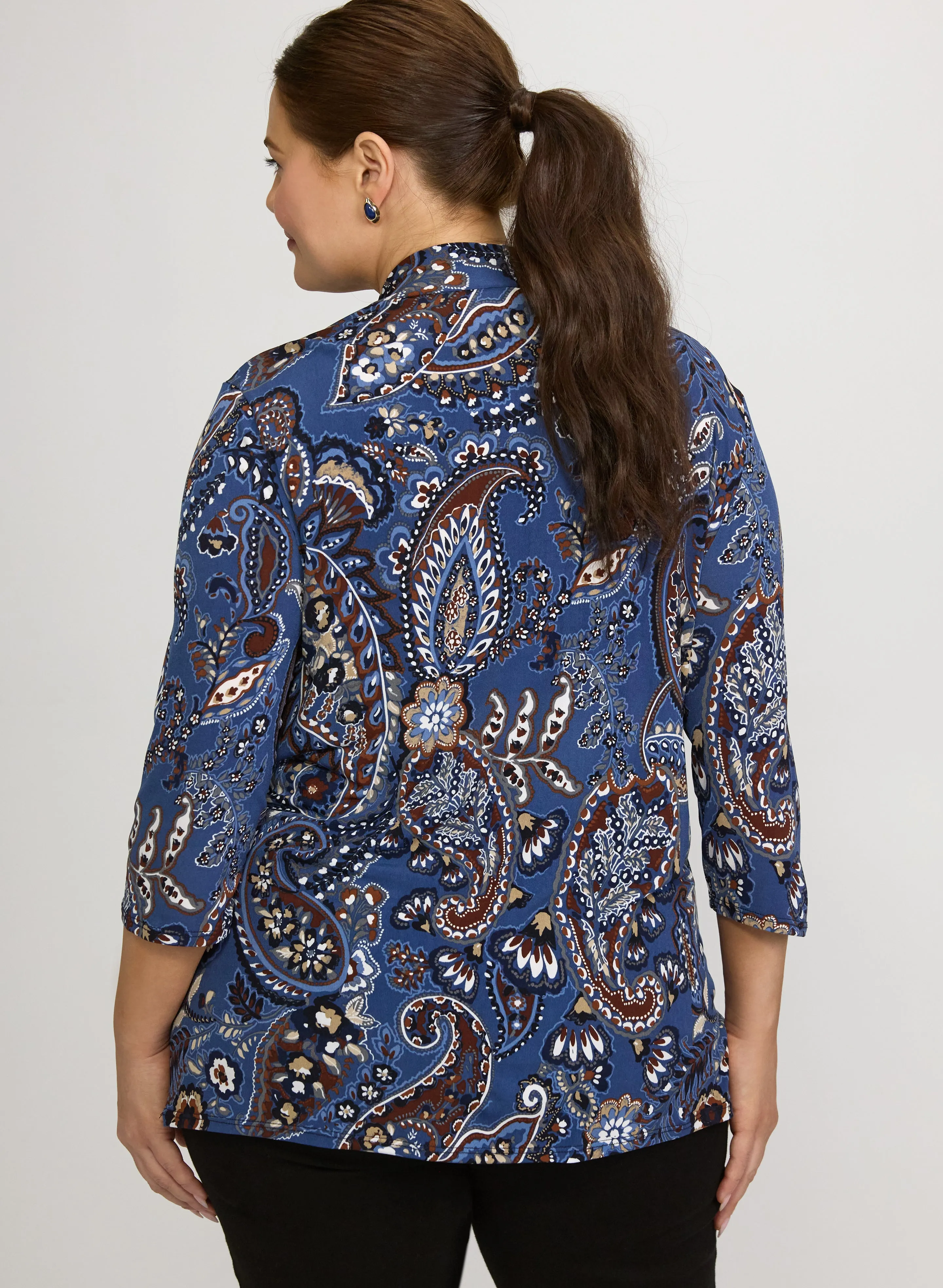 Paisley Illusion Layered Top sold by Laura product image thumbnail 4
