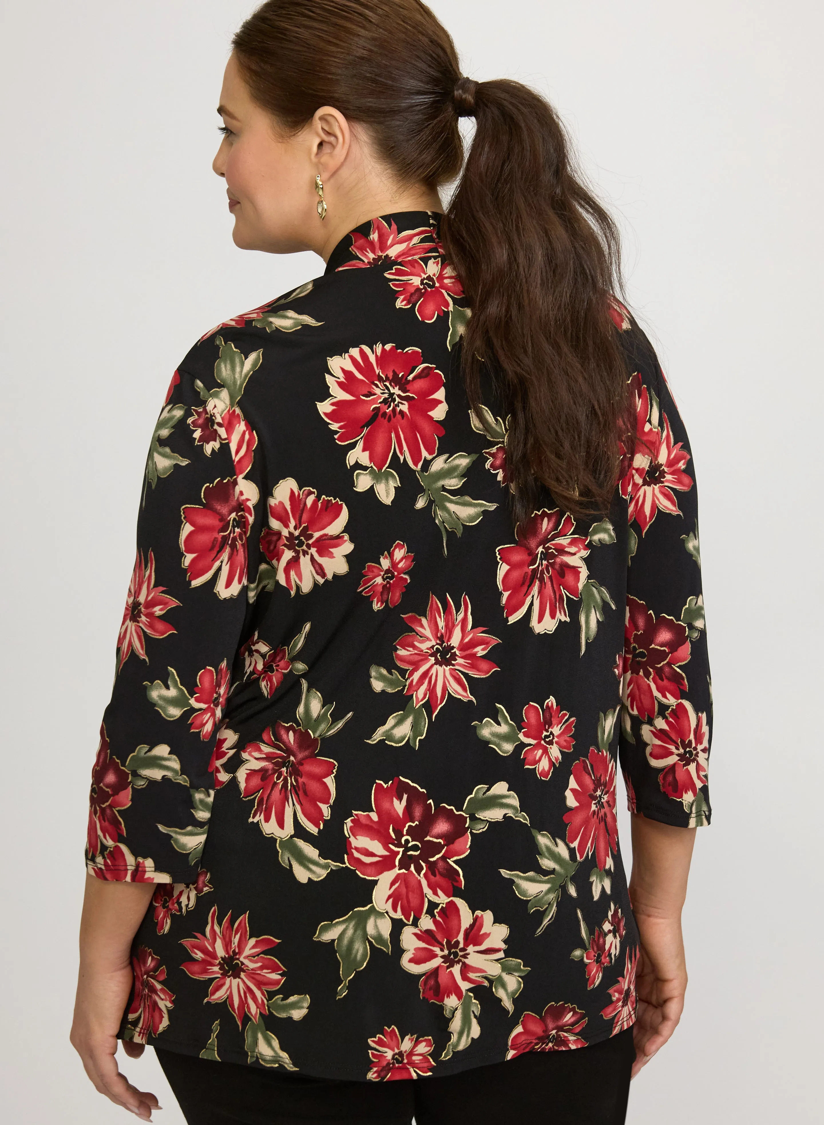 Floral Illusion Layered Top sold by Laura product image thumbnail 4