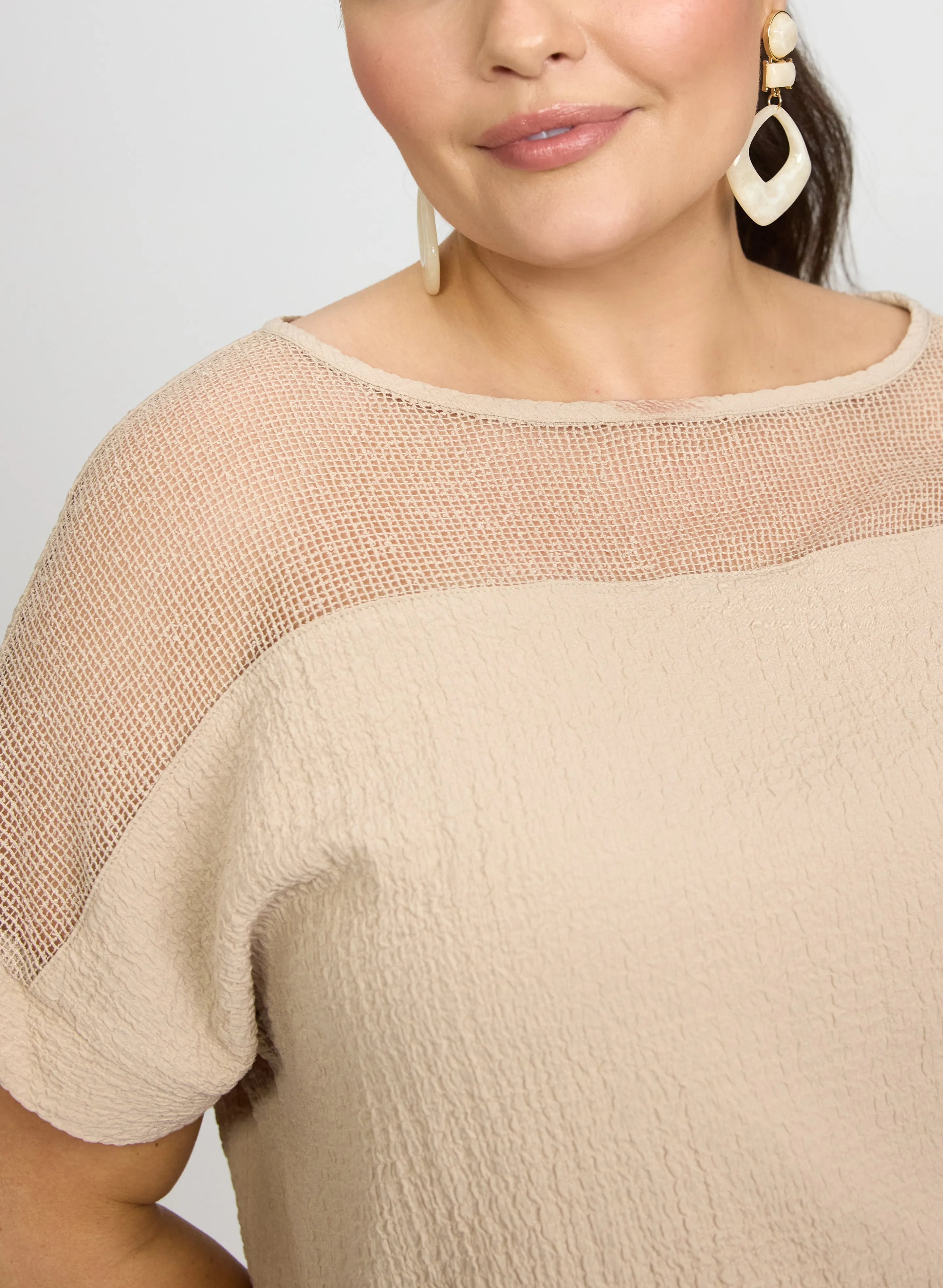 Joseph Ribkoff - Mesh Insert Blouse sold by Laura product image thumbnail 2