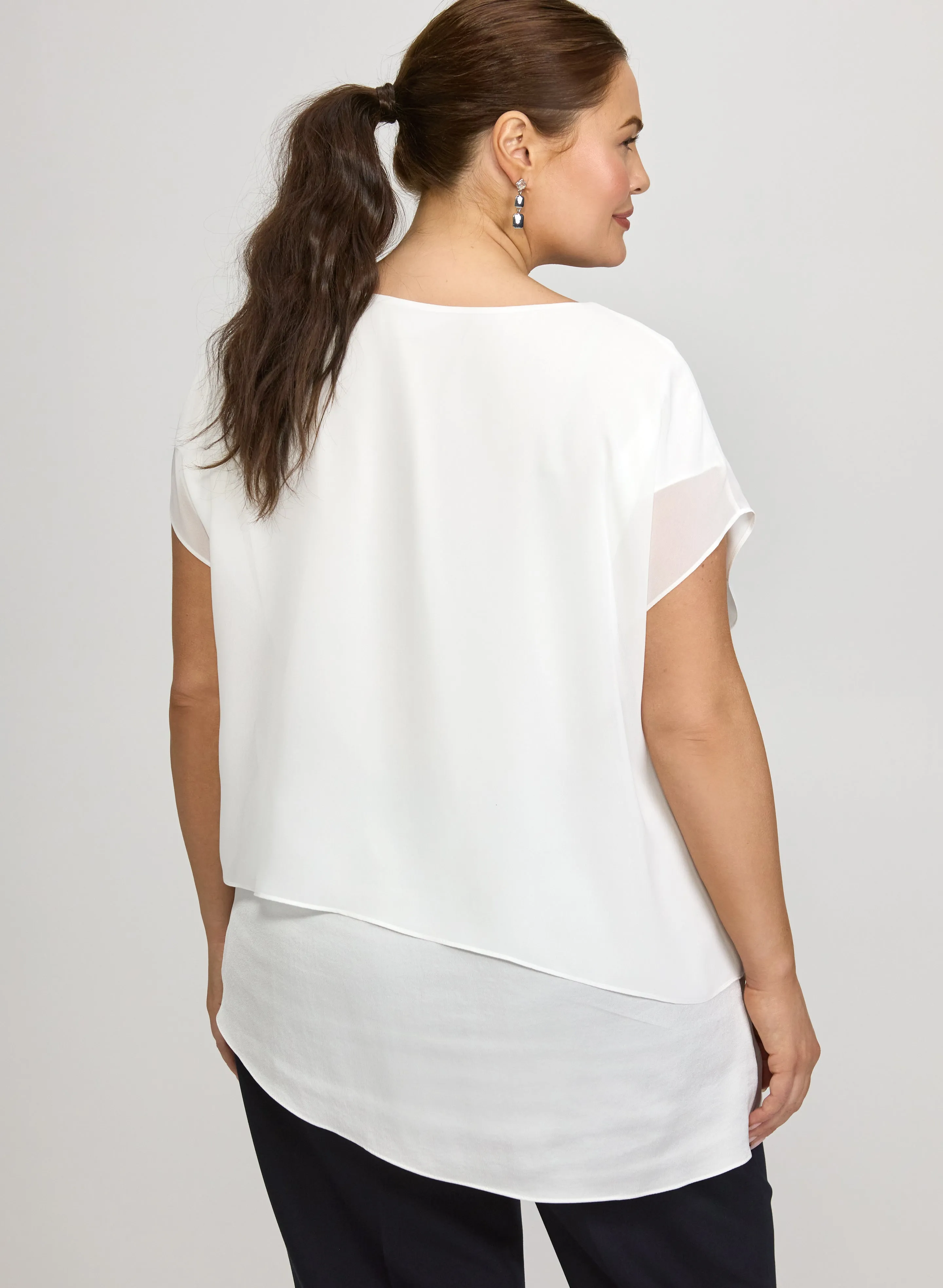 Joseph Ribkoff - Layered Chiffon Blouse sold by Laura product image thumbnail 4