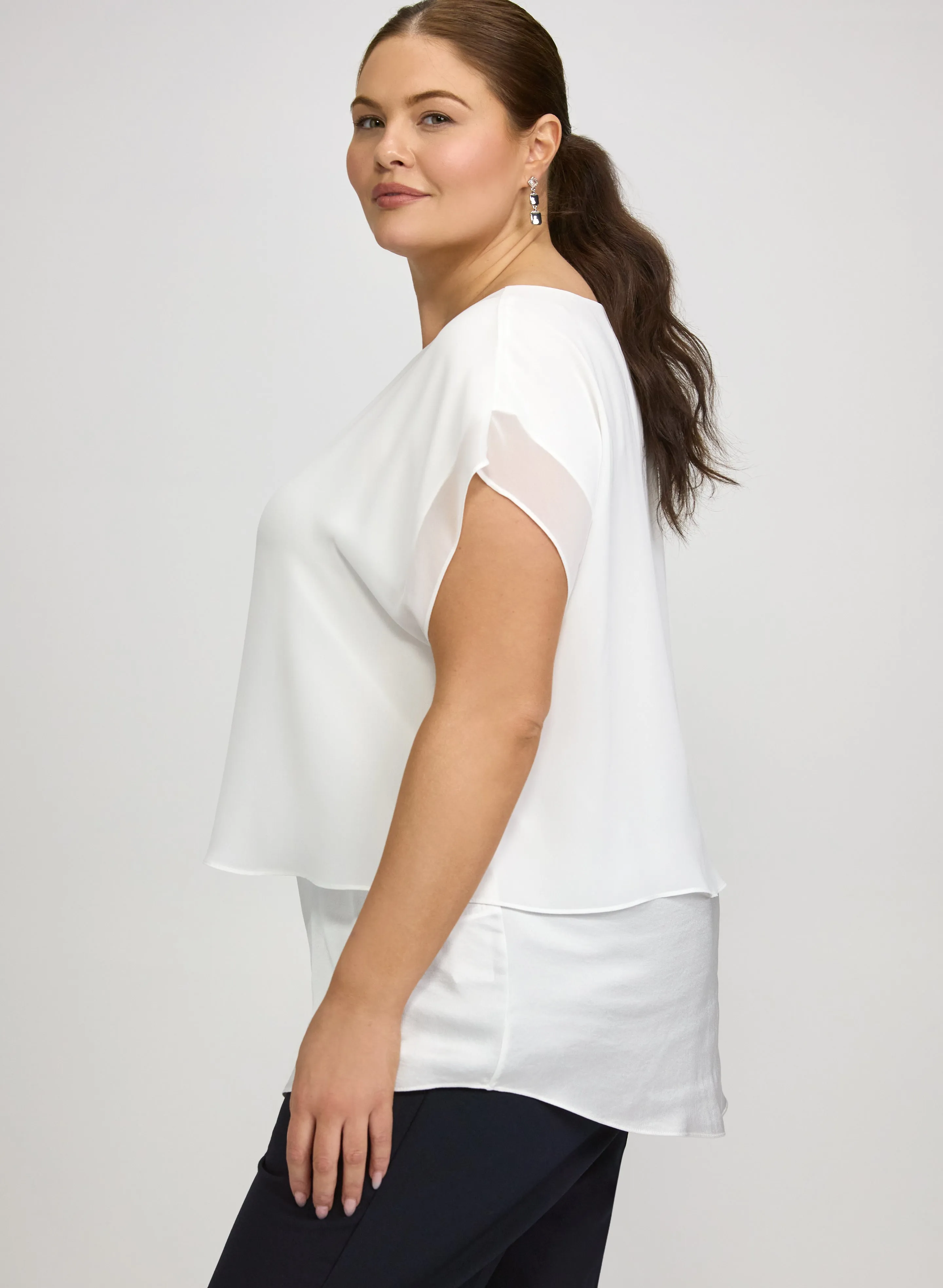 Joseph Ribkoff - Layered Chiffon Blouse sold by Laura product image thumbnail 5