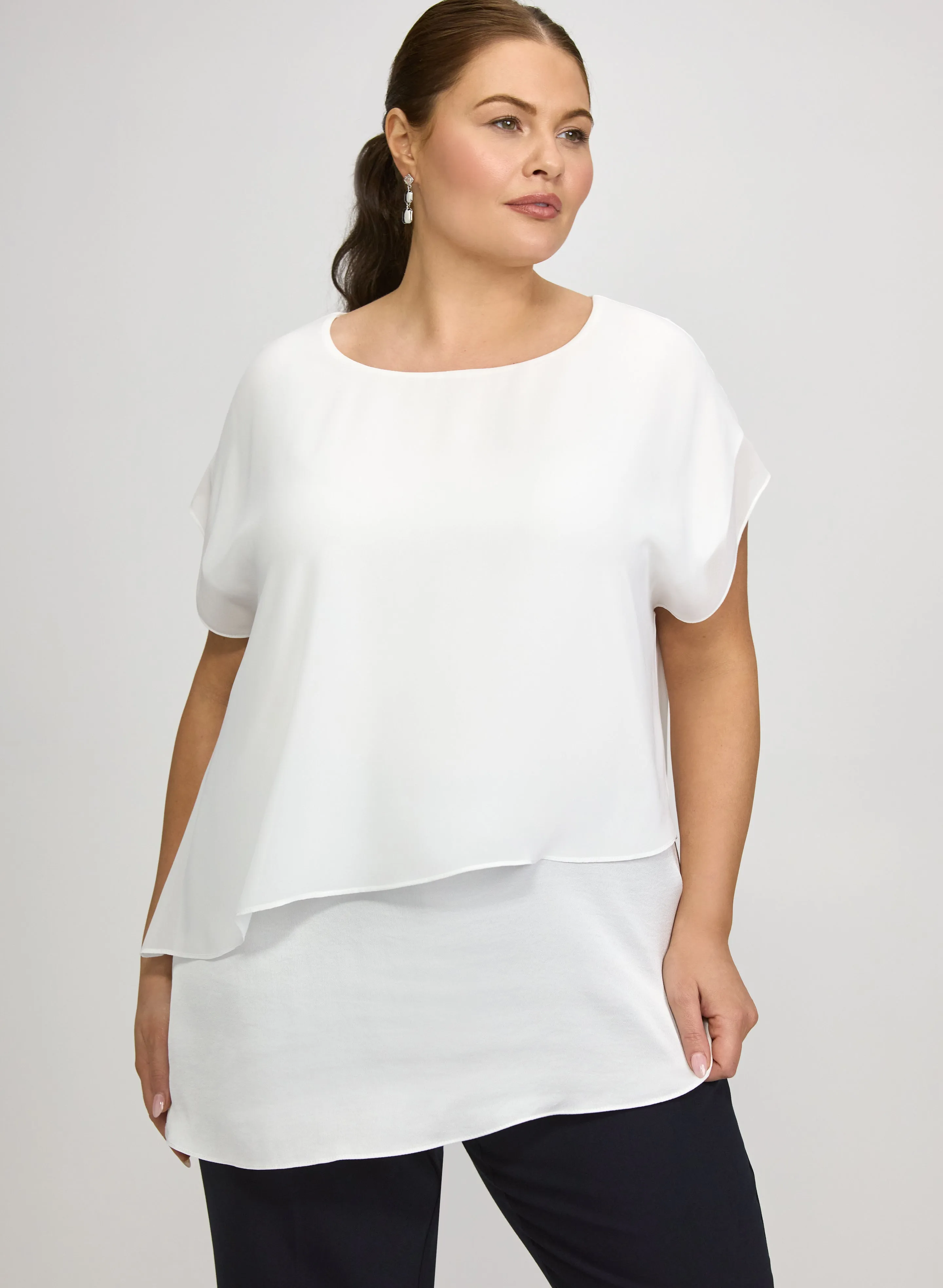 Joseph Ribkoff - Layered Chiffon Blouse sold by Laura