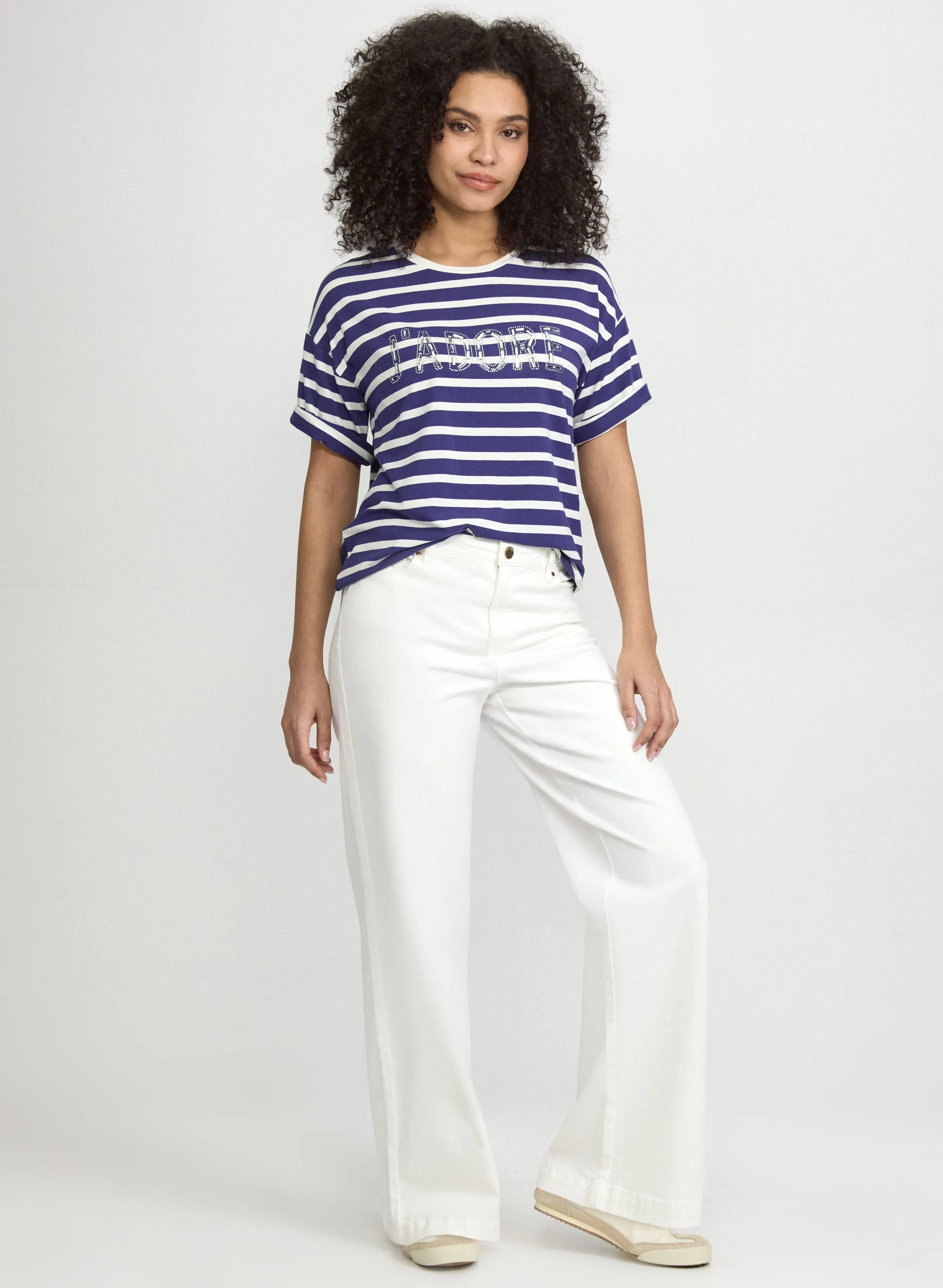 'J'Adore' Stripe T-Shirt sold by Laura product image thumbnail 3