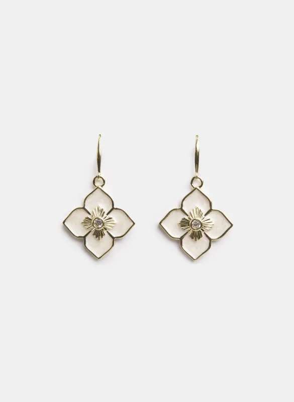 Epoxy Clover Earrings made by Laura