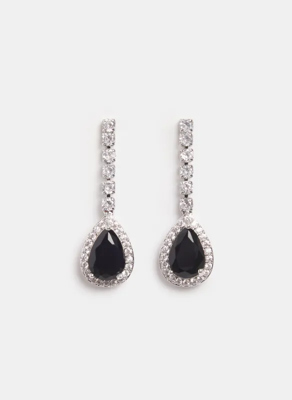 Cubic Zirconia Drop Earrings made by Laura