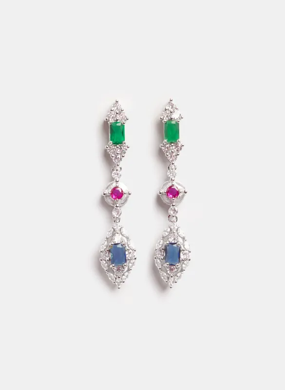 Tiered Stone Earrings made by Laura