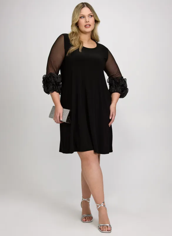 Joseph Ribkoff - Rosette Cuff Dress made by Laura
