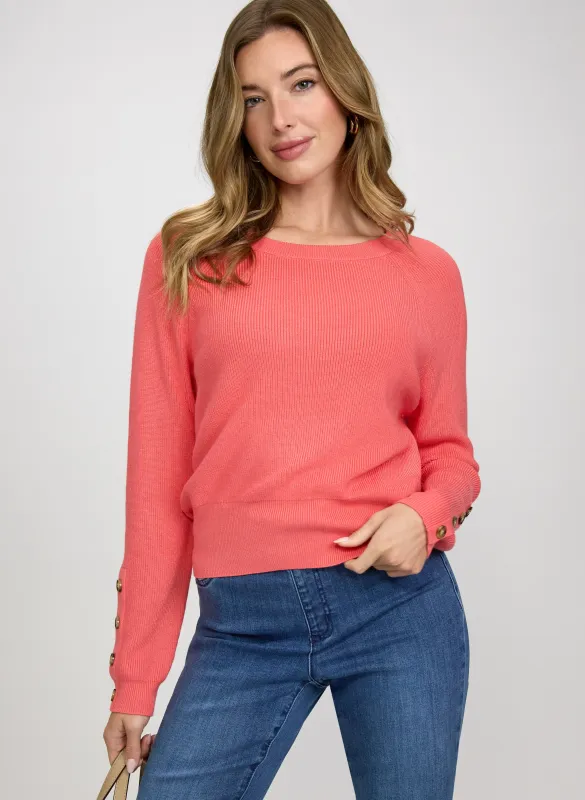 Button Detail Sweater made by Laura