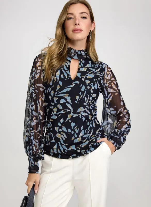 Abstract Animal Print Top sold by Laura