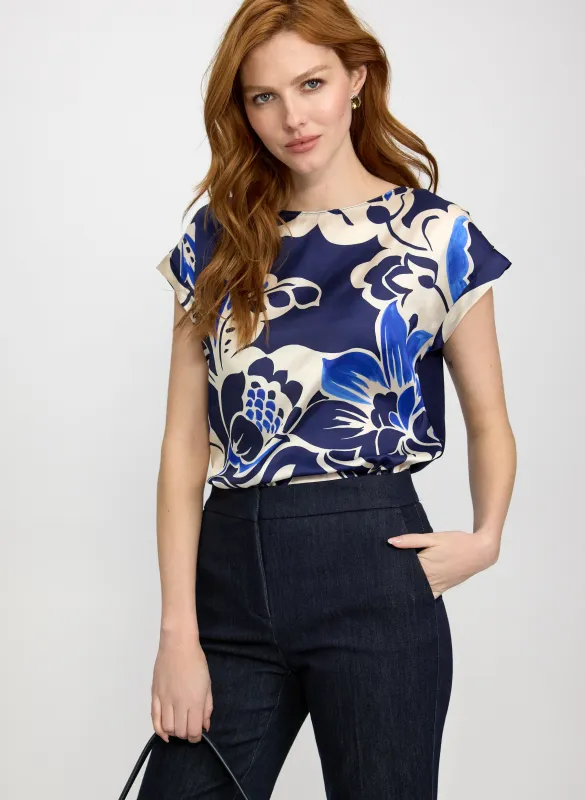 Floral Cap Sleeve Top made by Laura