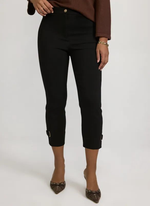 Slim-Leg Bengaline Capris sold by Laura