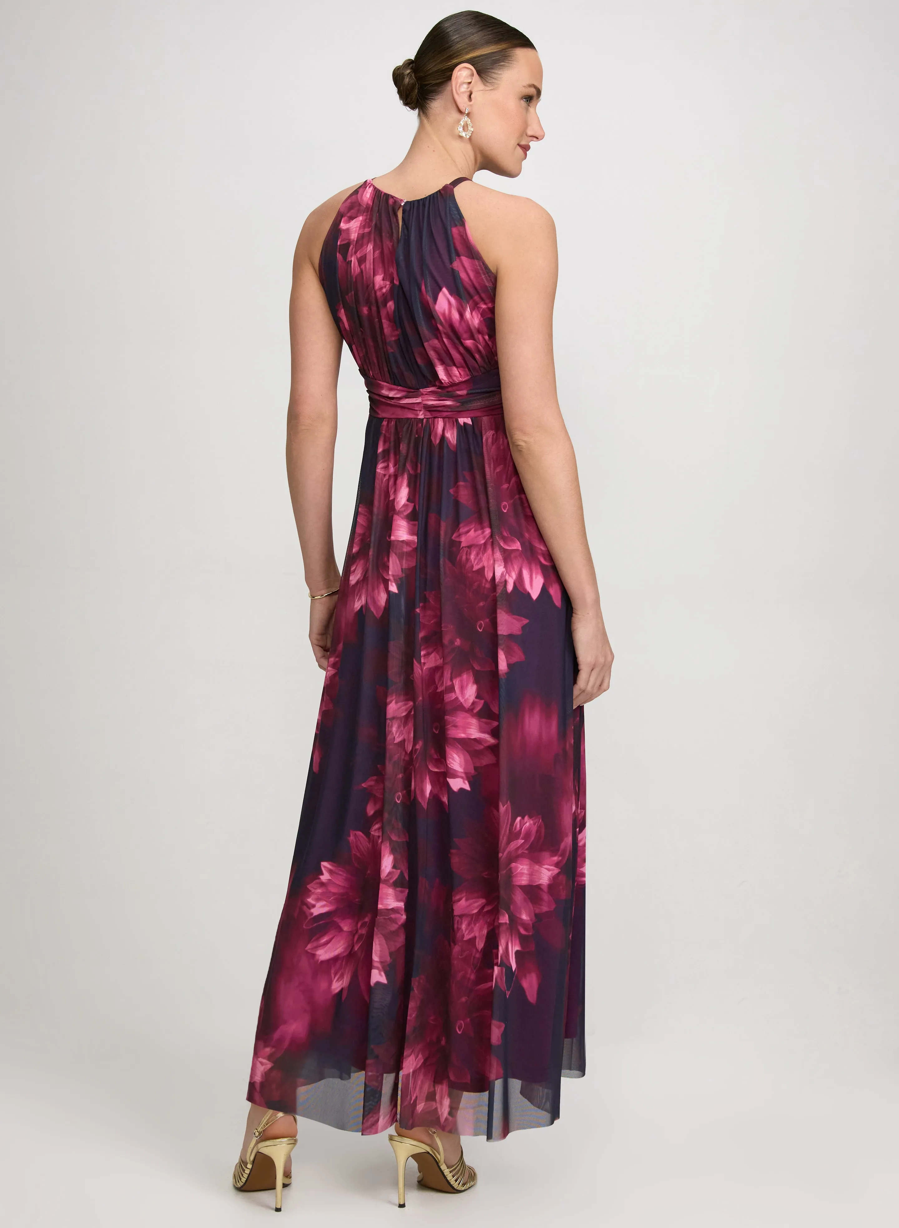 Floral Gathered Halter Dress sold by Laura product image thumbnail 3