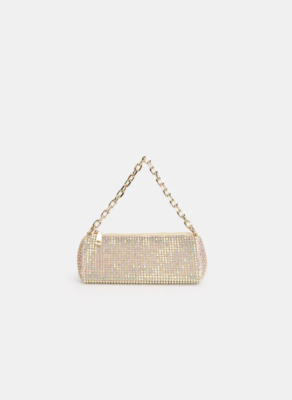 Rhinestone Mesh Evening Bag made by Laura