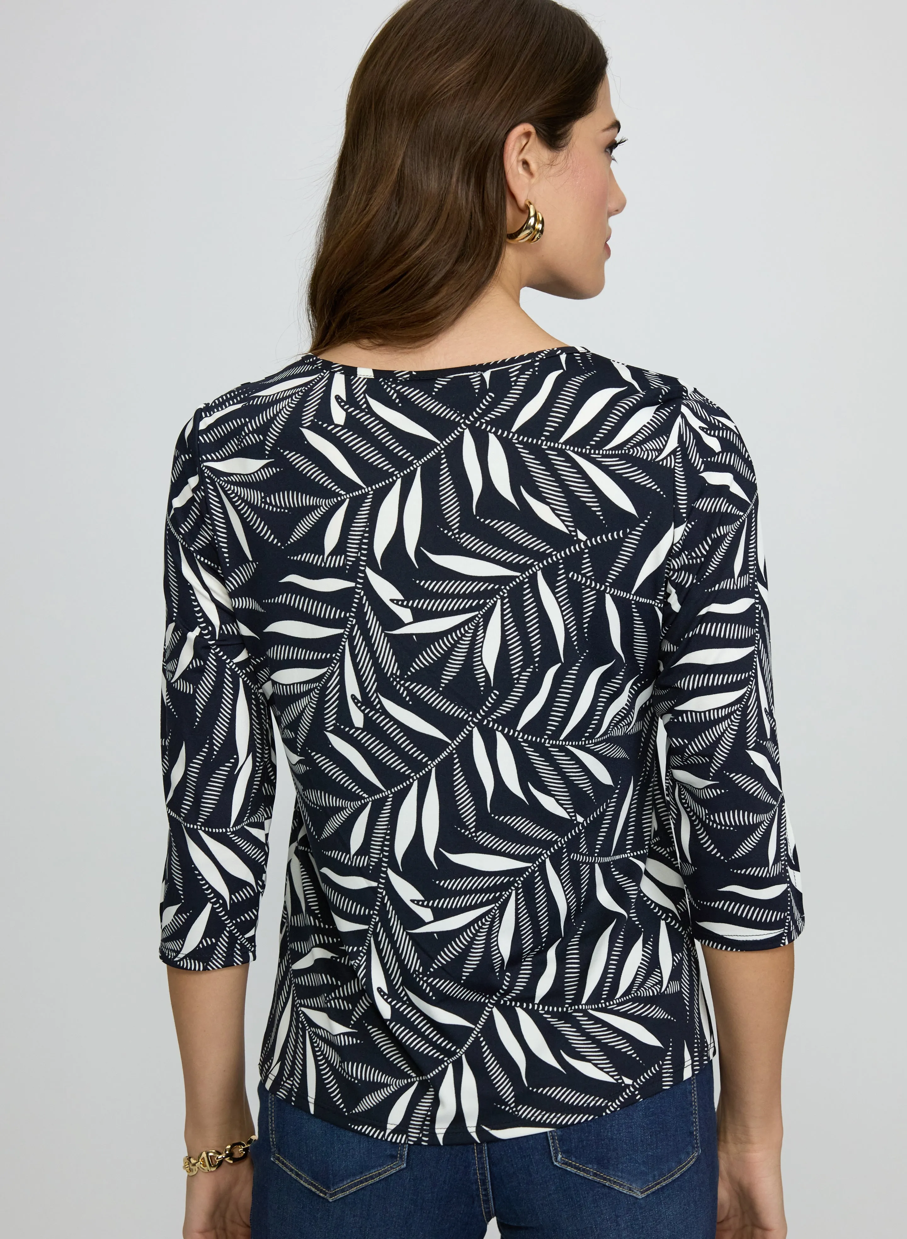 Leaf Print Top sold by Laura product image thumbnail 3