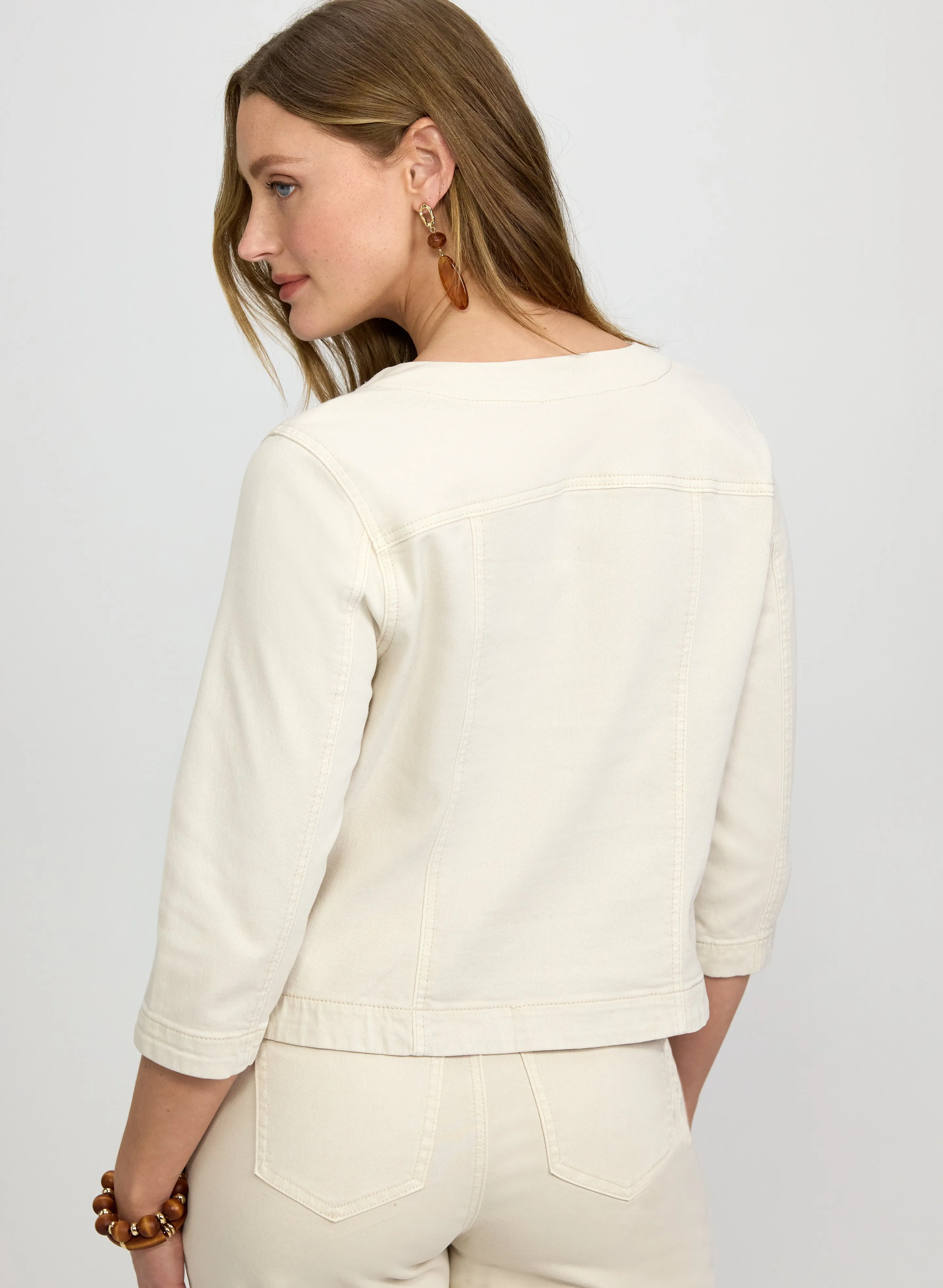 Braided Trim Denim Jacket sold by Laura product image thumbnail 3