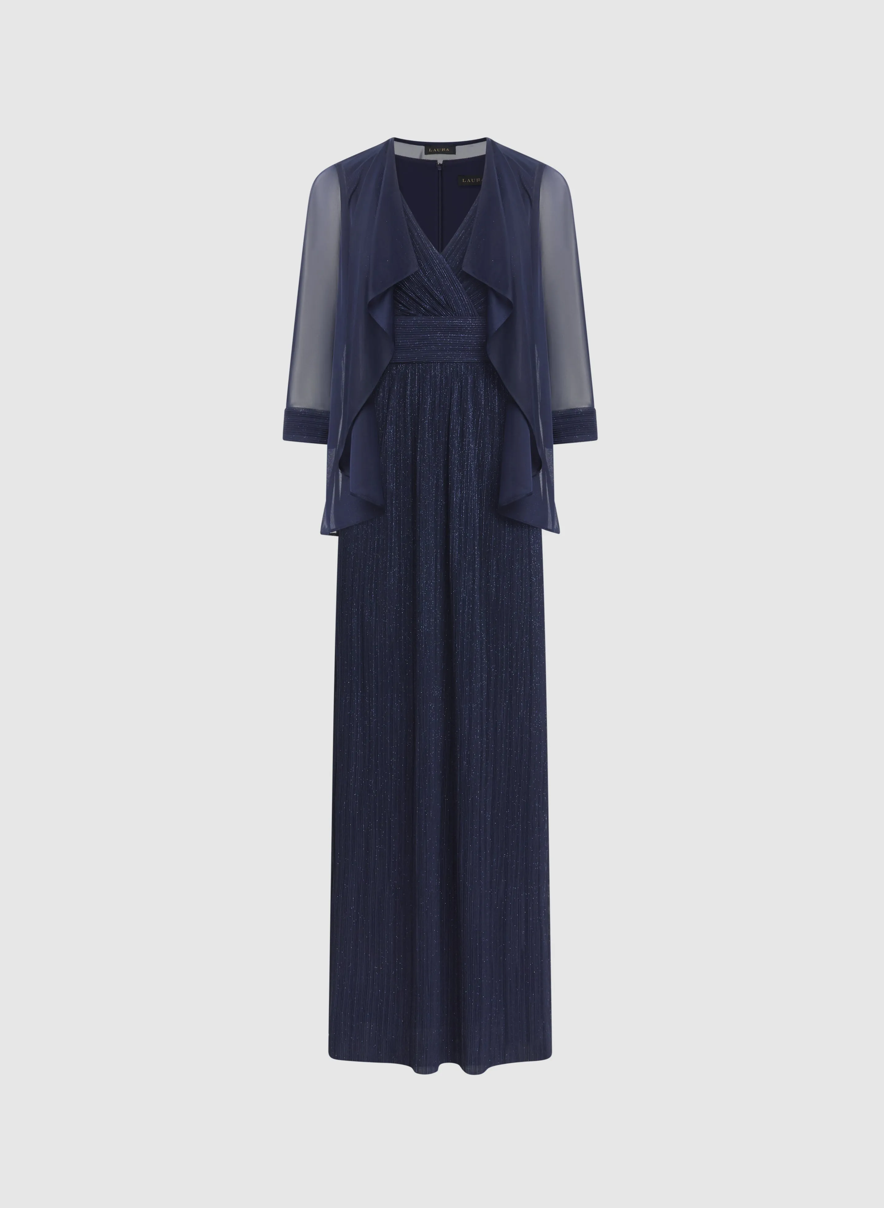 Glitter Dress & Chiffon Jacket Set sold by Laura product image thumbnail 5