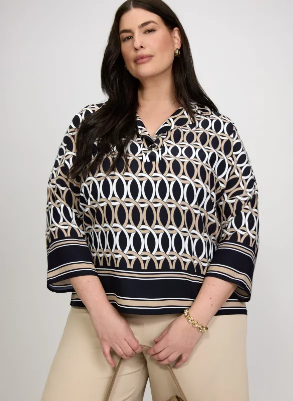 Joseph Ribkoff - Geometric Print Blouse made by Laura
