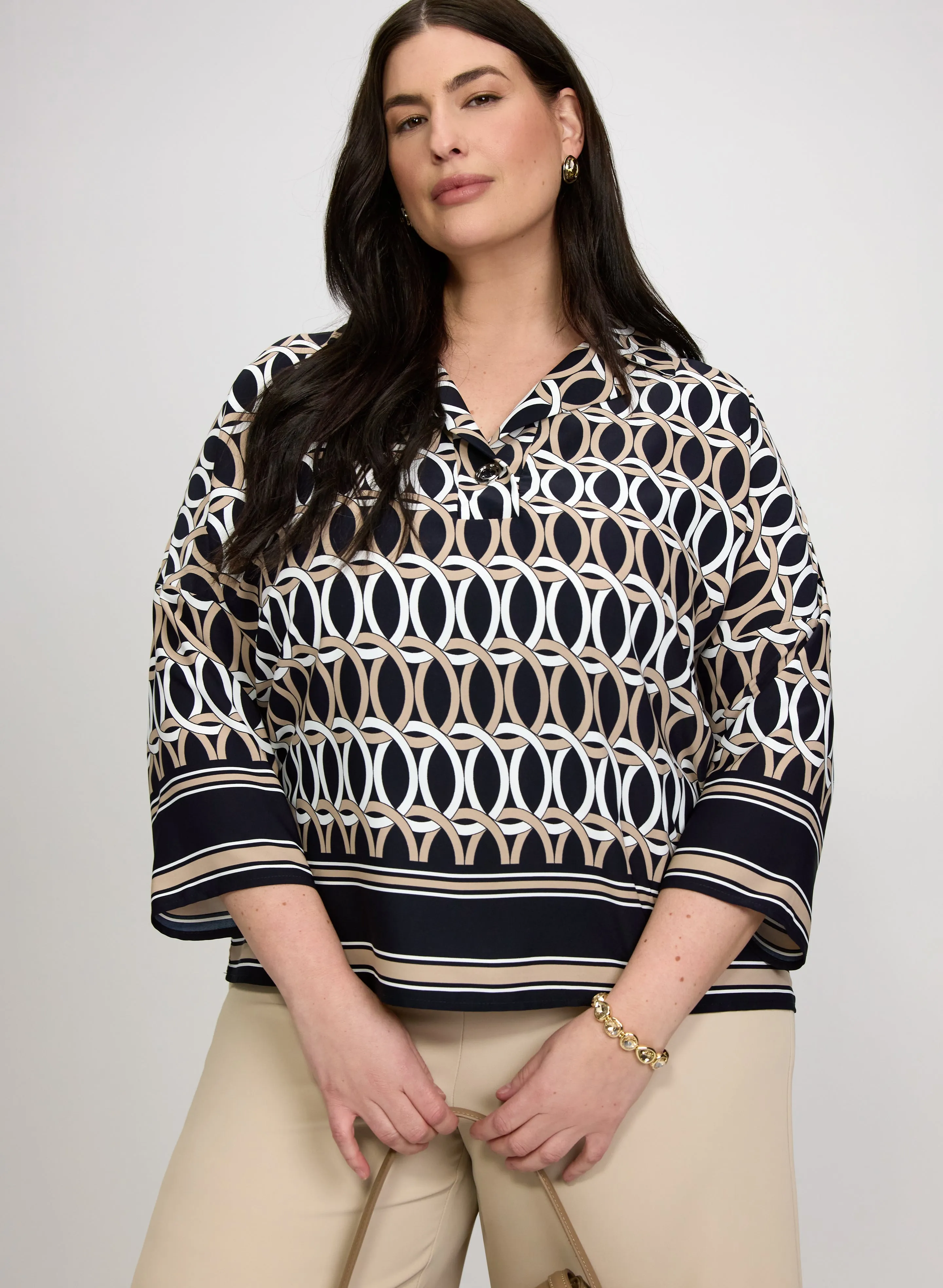 Joseph Ribkoff - Geometric Print Blouse sold by Laura