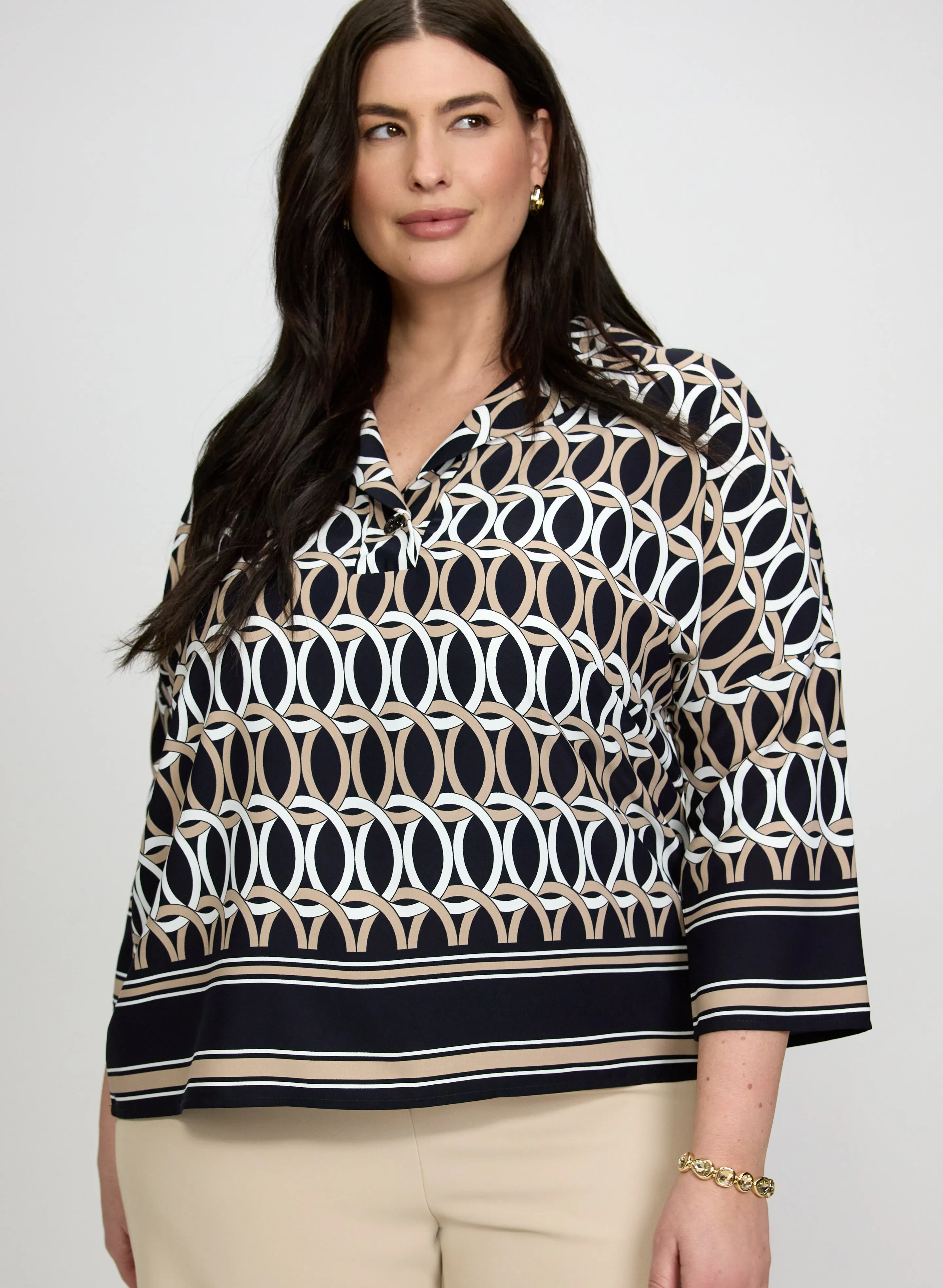 Joseph Ribkoff - Geometric Print Blouse sold by Laura product image thumbnail 5