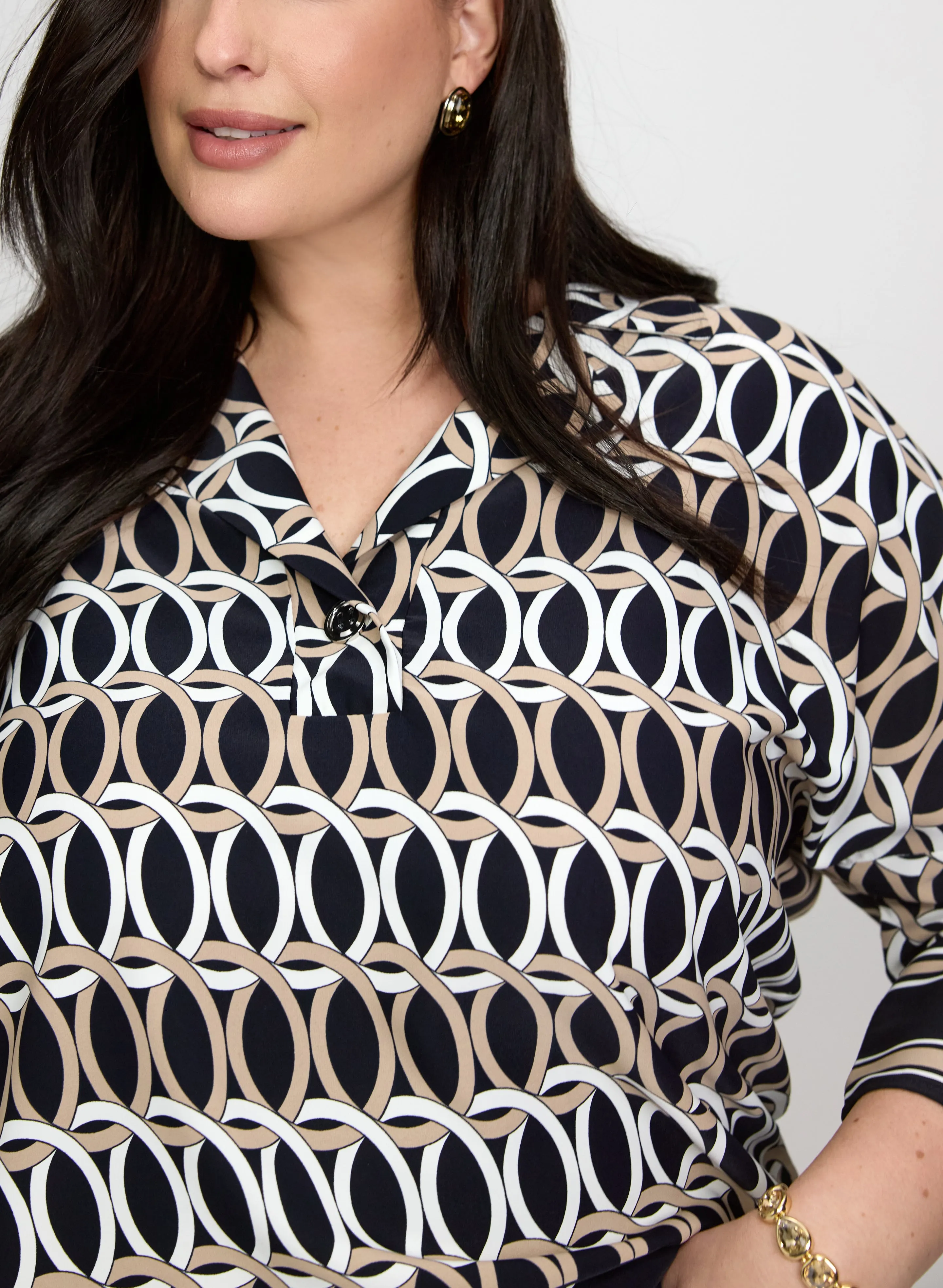 Joseph Ribkoff - Geometric Print Blouse sold by Laura product image thumbnail 4