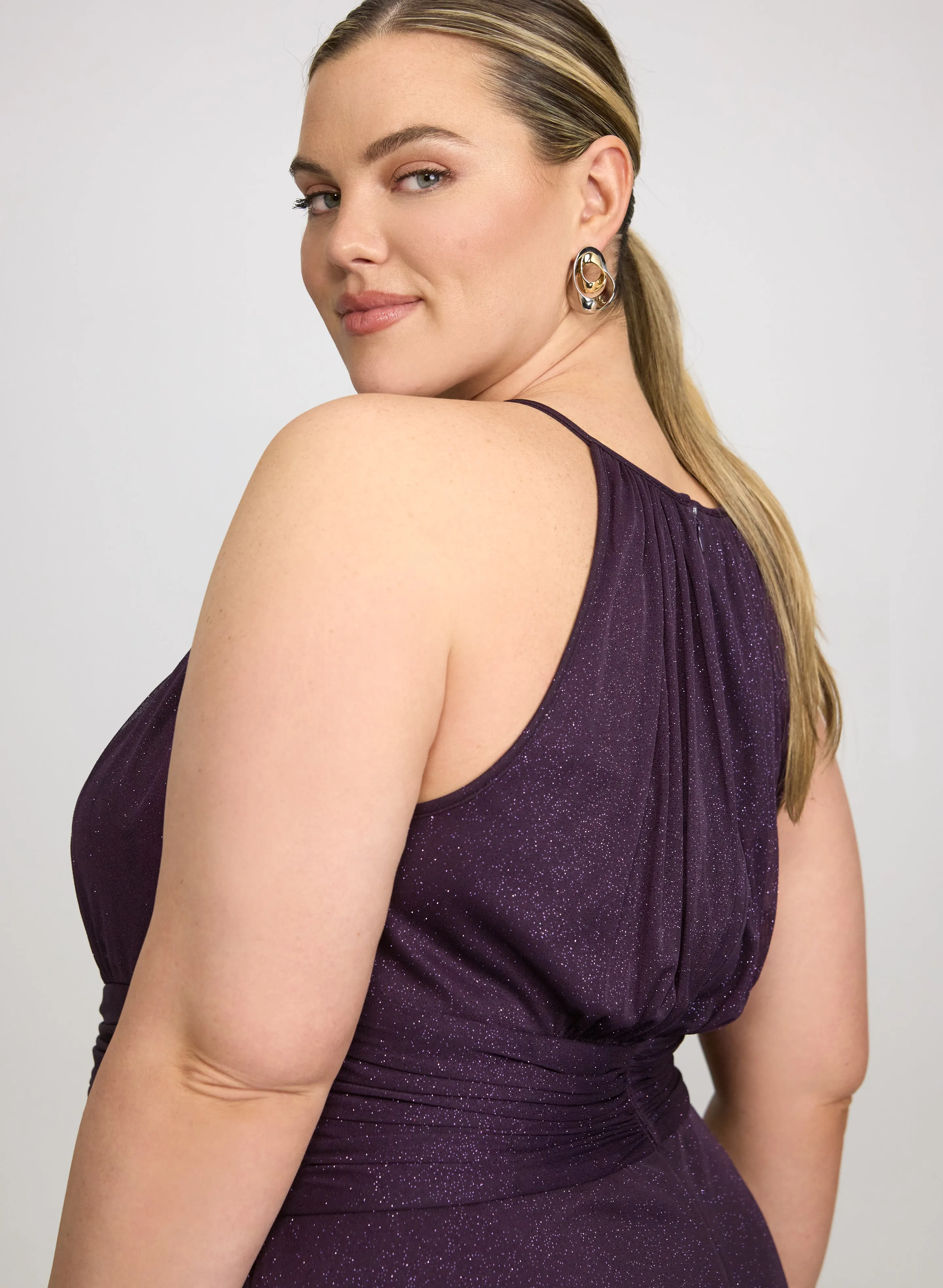 Glitter Halter Neck Dress sold by Laura product image thumbnail 3