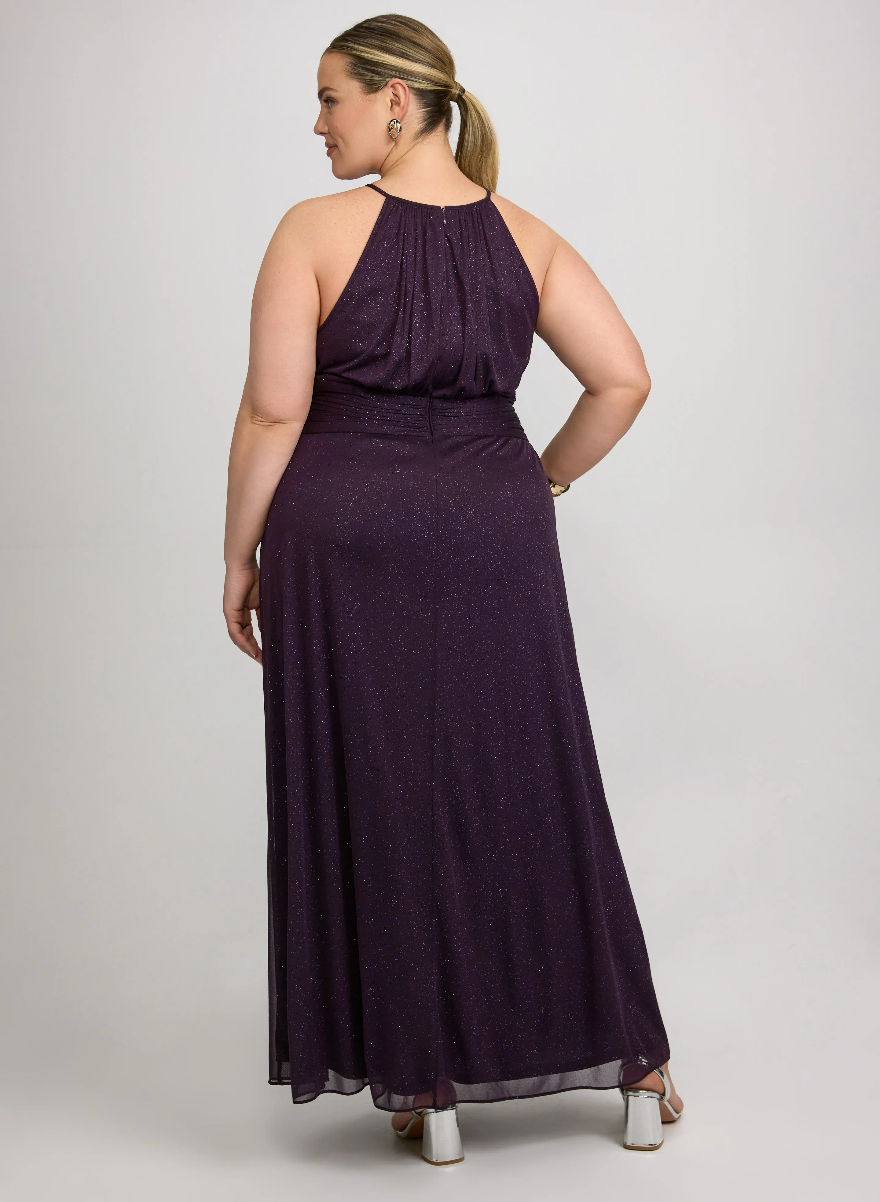 Glitter Halter Neck Dress sold by Laura product image thumbnail 4