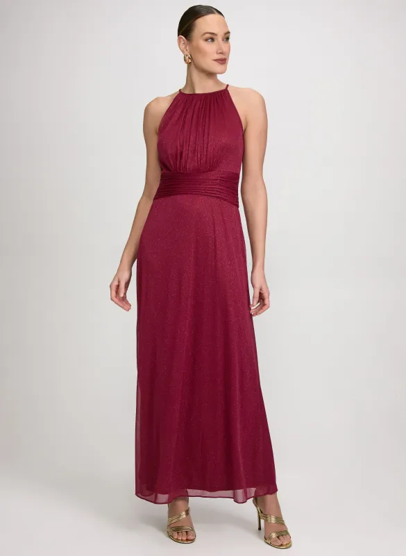 Glitter Halter Neck Dress made by Laura