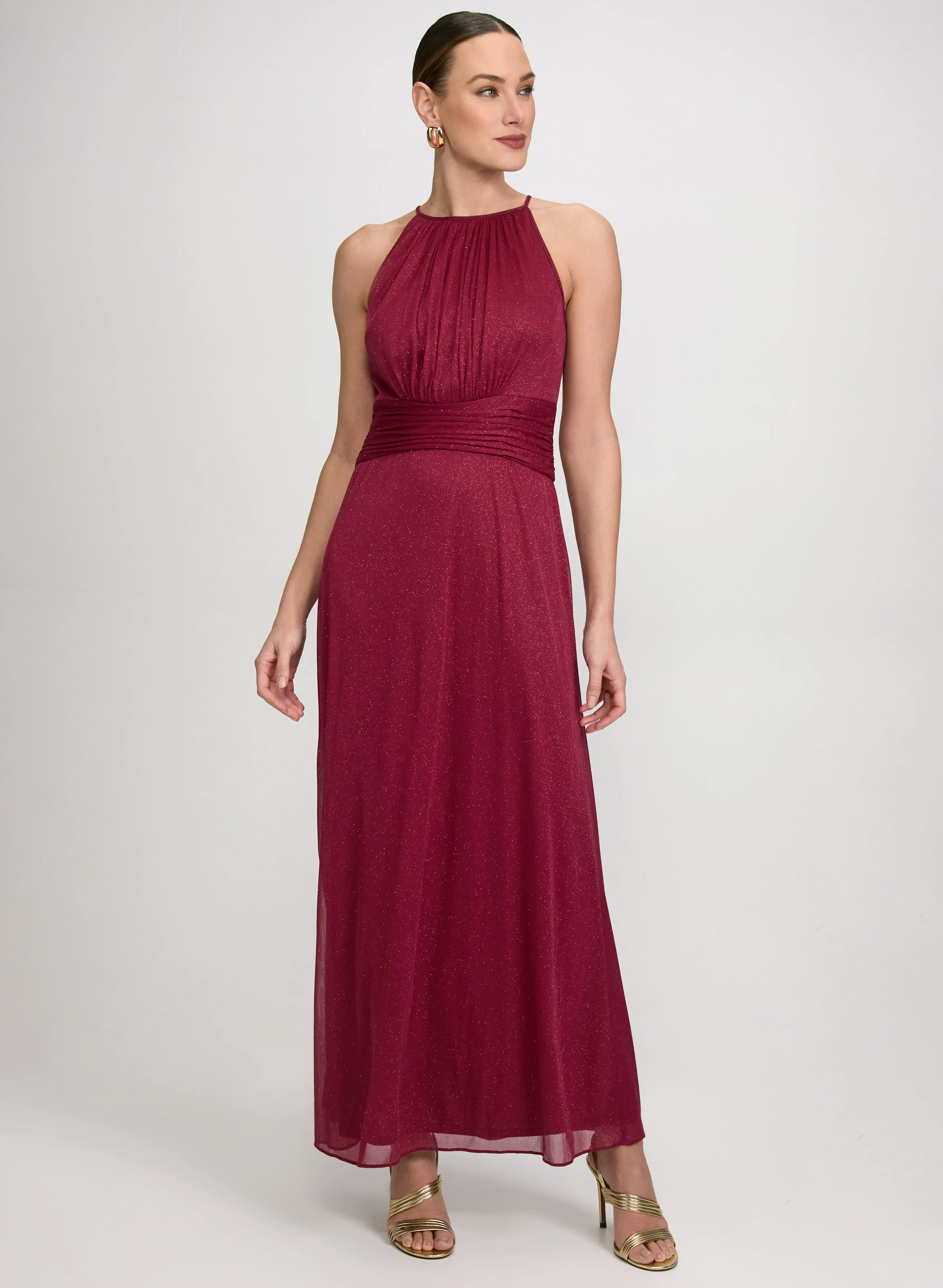 Glitter Halter Neck Dress sold by Laura