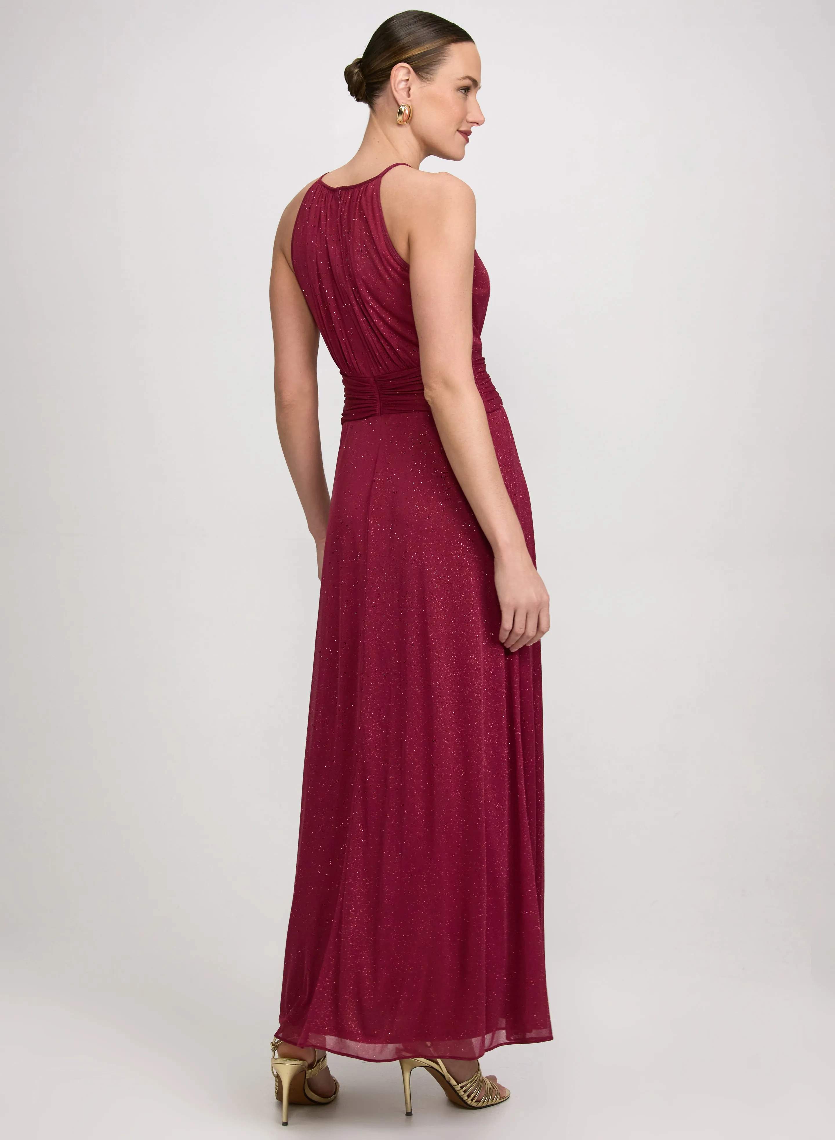 Glitter Halter Neck Dress sold by Laura product image thumbnail 4