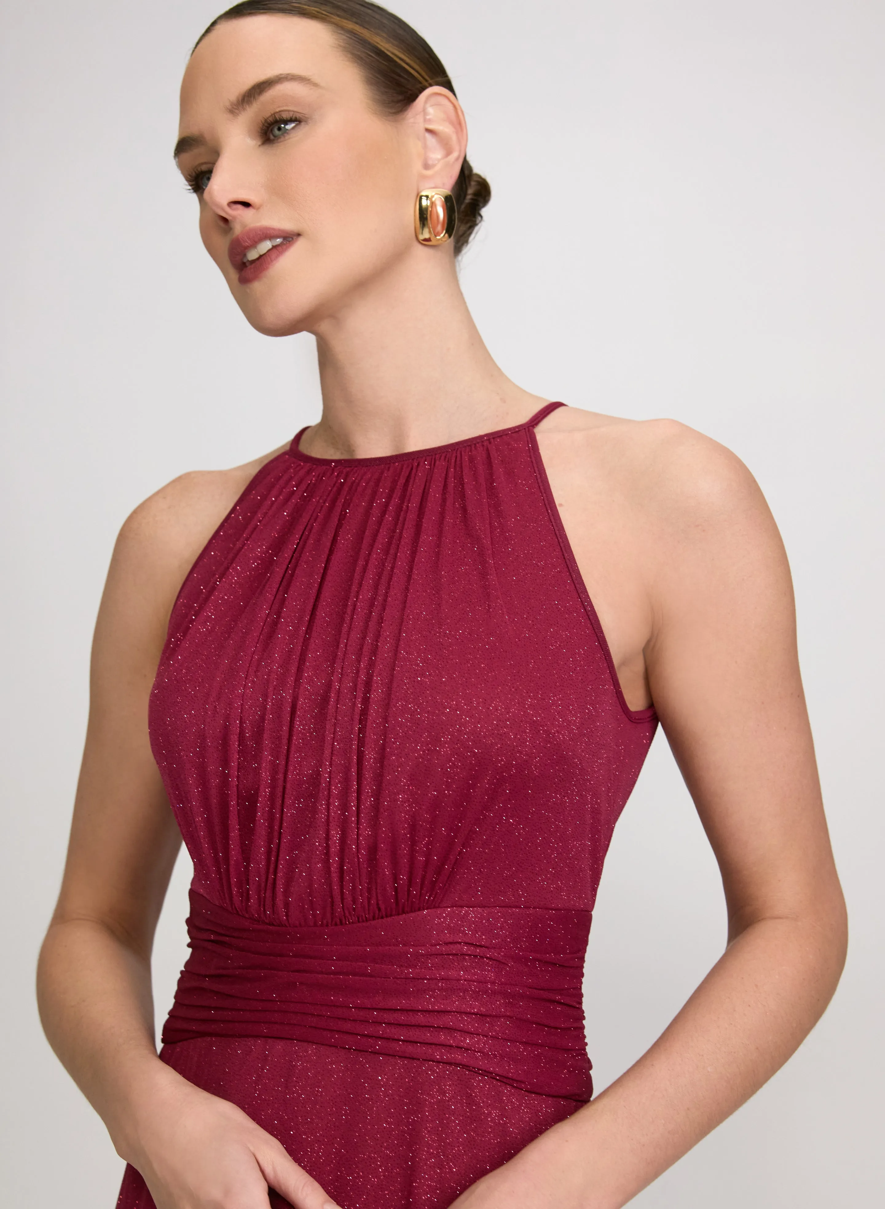 Glitter Halter Neck Dress sold by Laura product image thumbnail 3