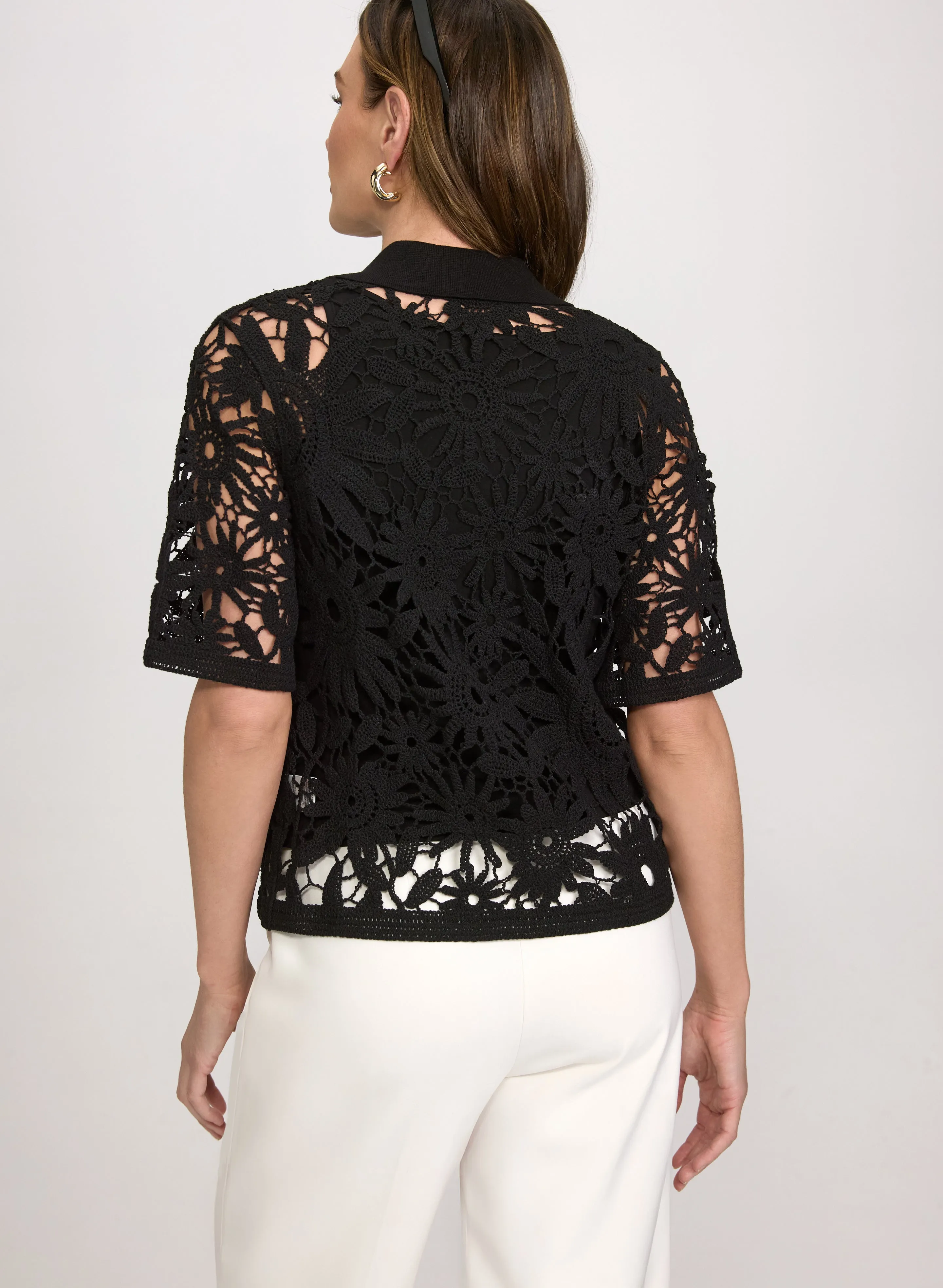 Floral Crochet Top sold by Laura product image thumbnail 3