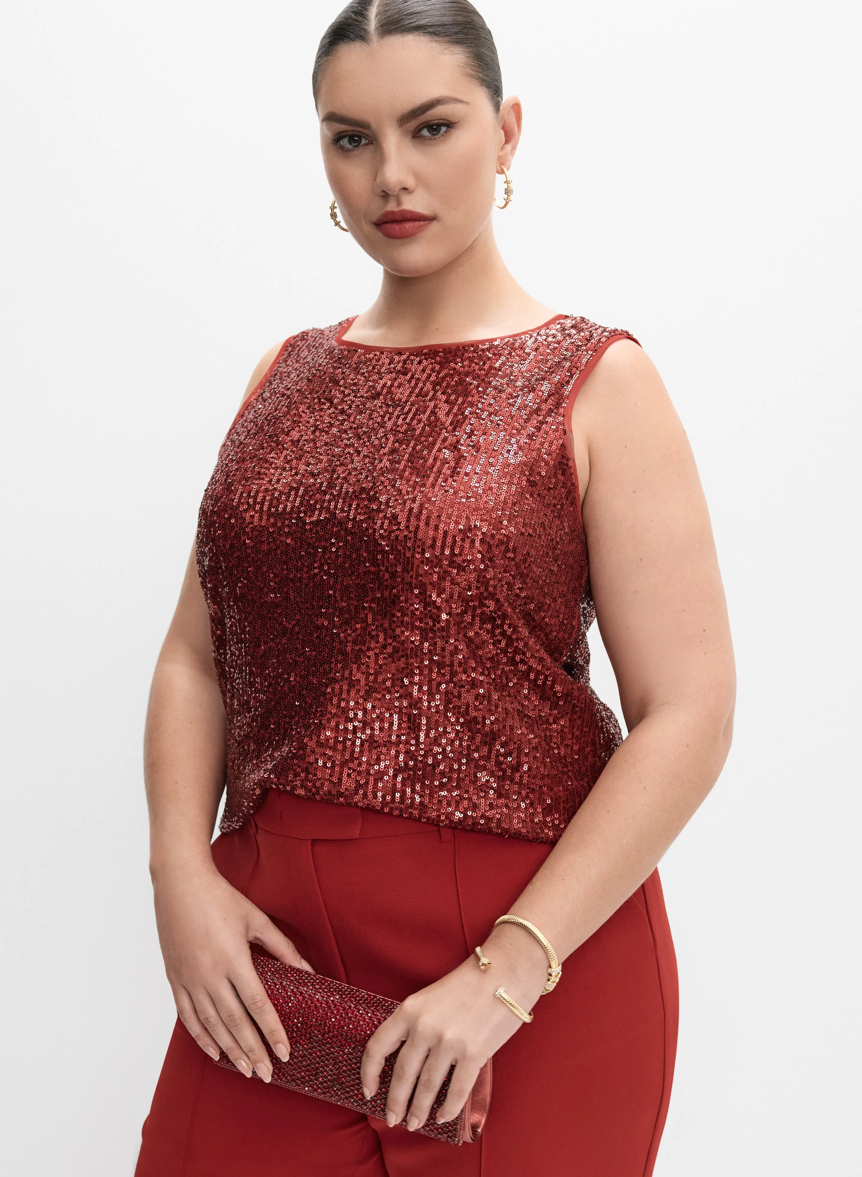 Melanie Lyne - Sequin Embellished Top sold by Laura
