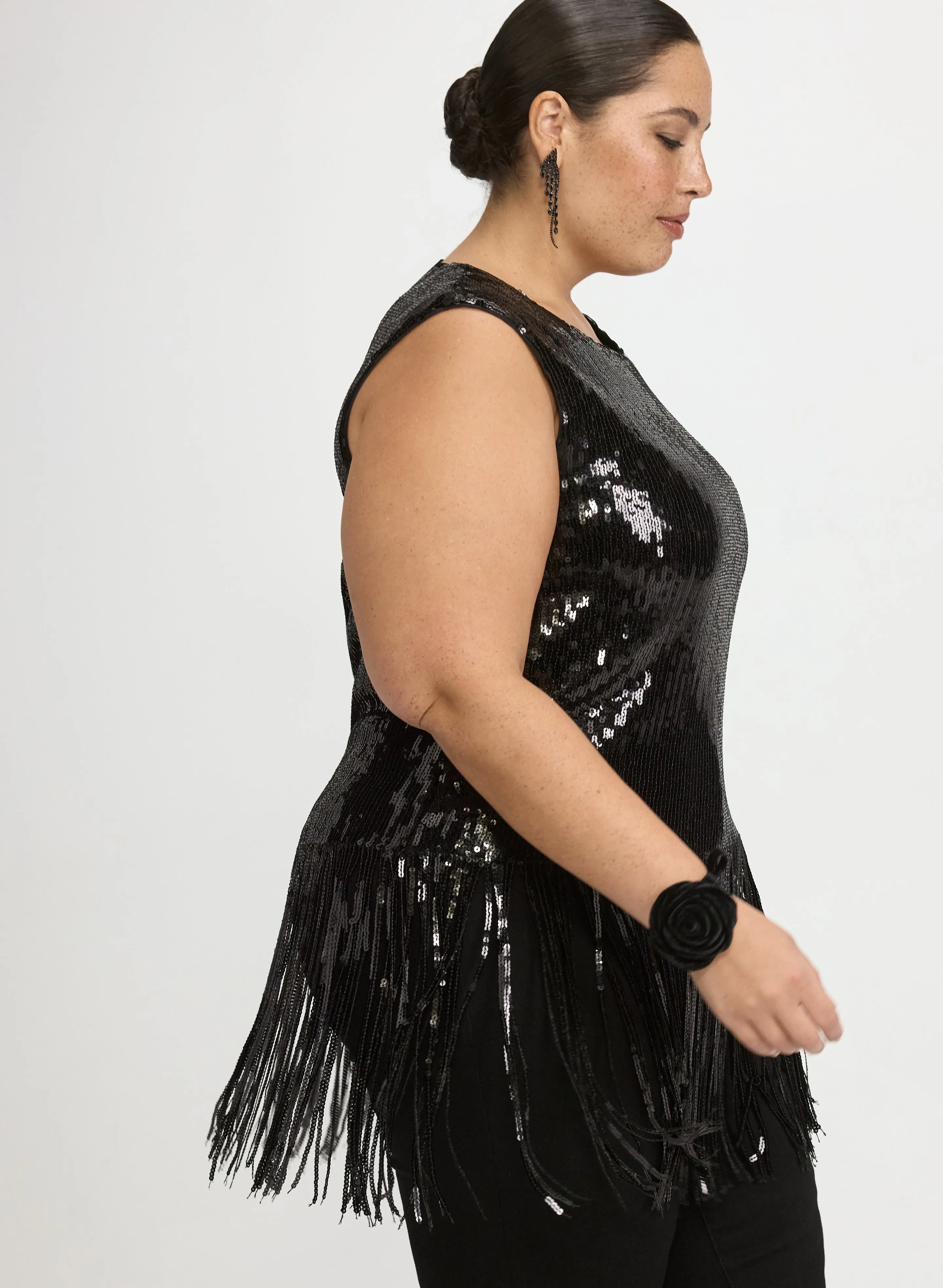 Sequin Fringe Top sold by Laura product image thumbnail 4
