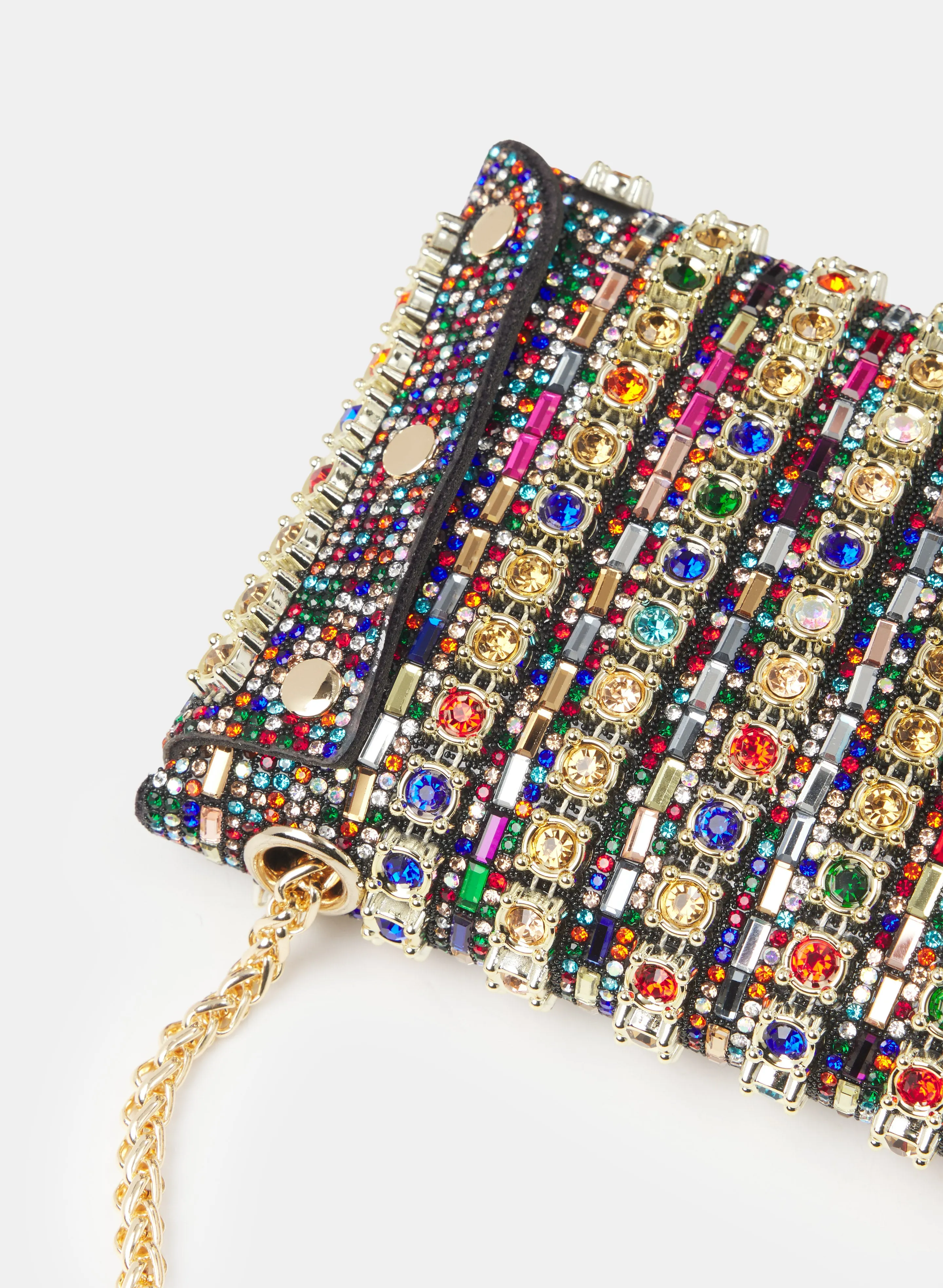 Multi-coloured Stone Envelope Clutch sold by Laura product image thumbnail 2