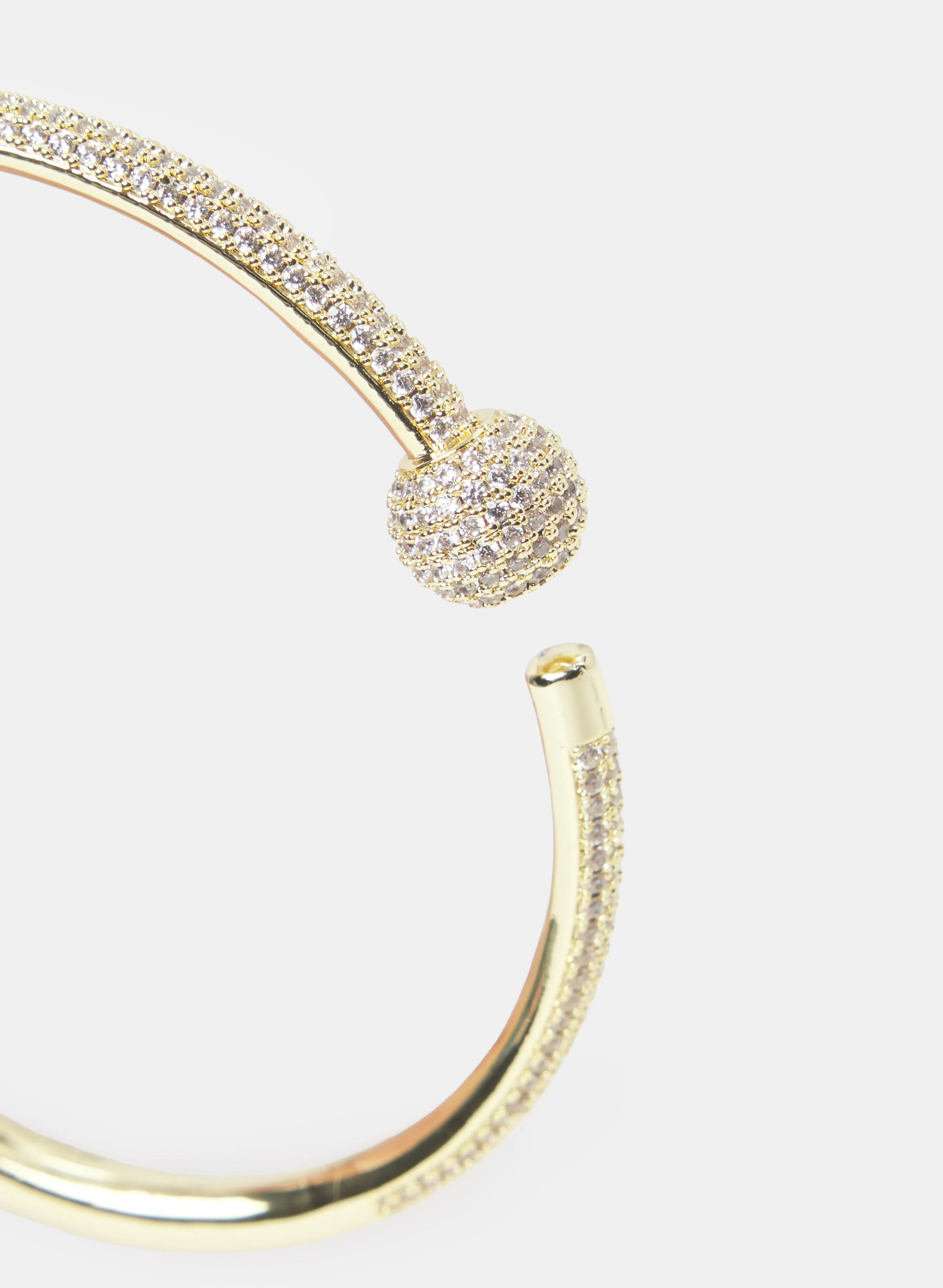 Cubic Zirconia Ball Tipped Bangle sold by Laura product image thumbnail 2