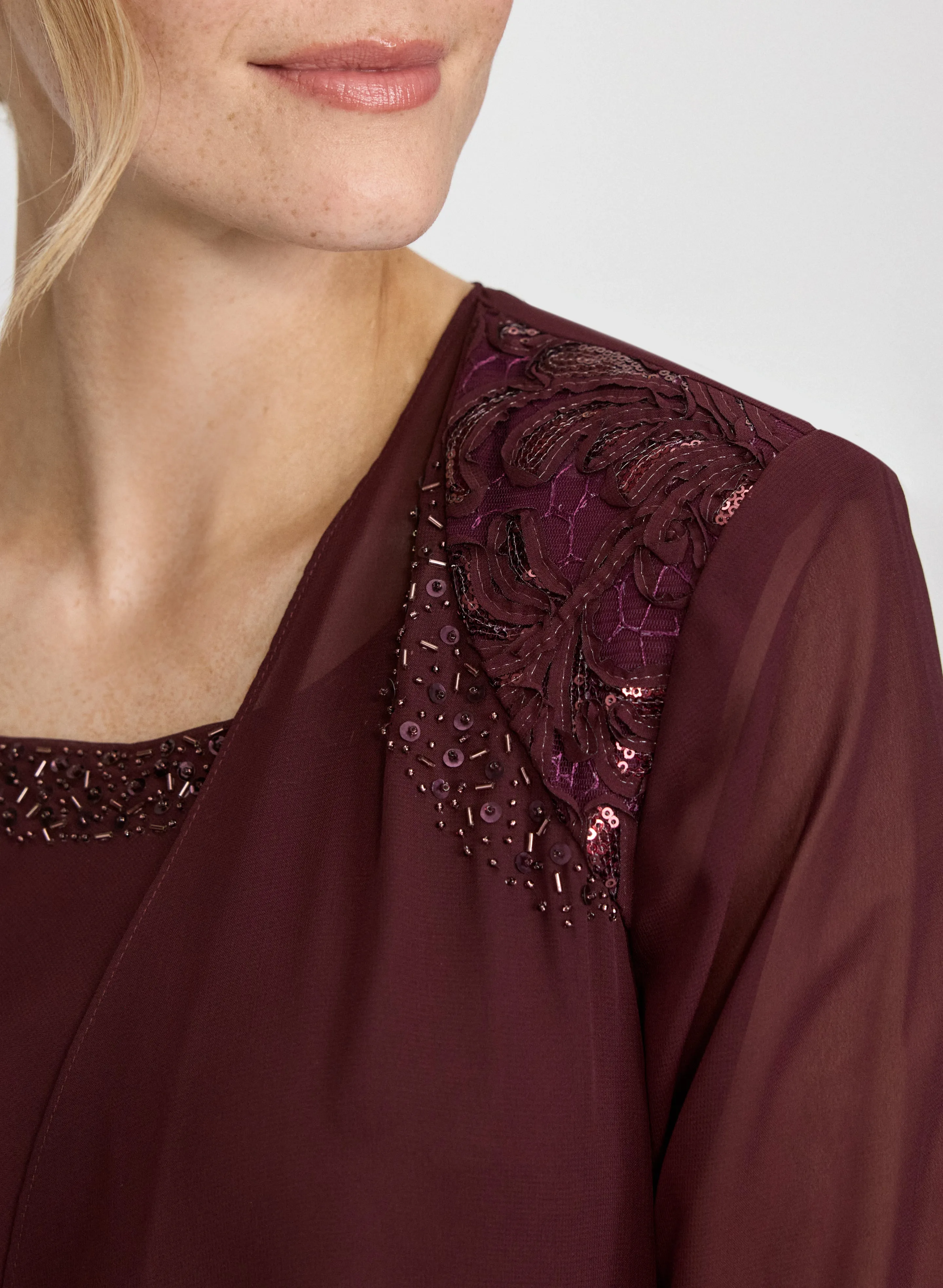 Chiffon Jacket & Dress Set sold by Laura product image thumbnail 5