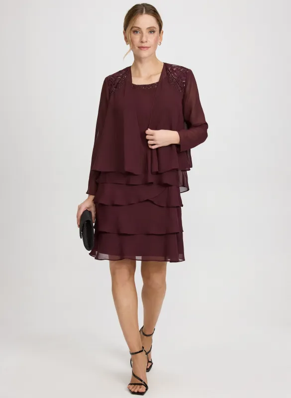 Chiffon Jacket & Dress Set sold by Laura