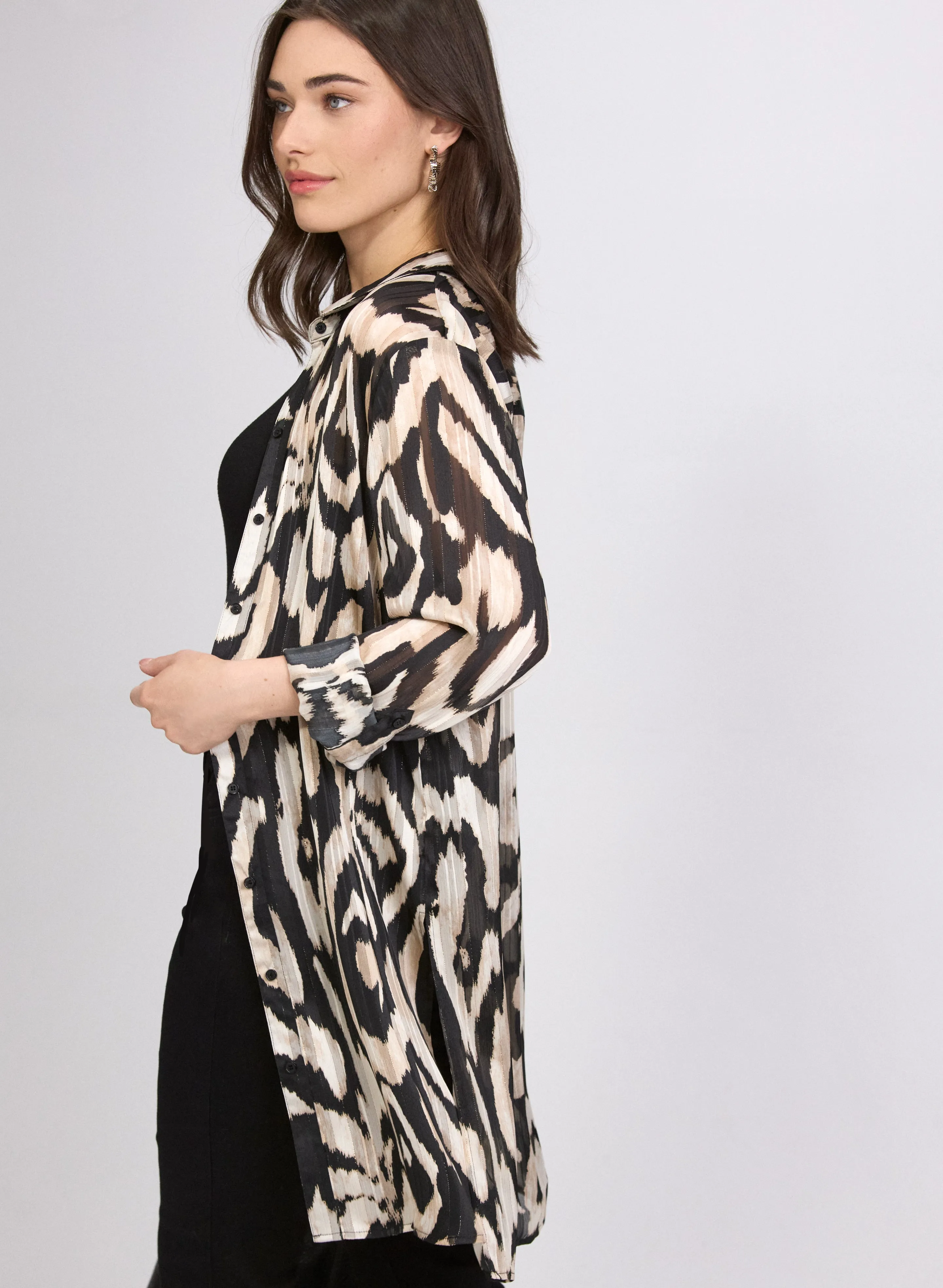 Printed Button-Down Tunic sold by Laura product image thumbnail 4