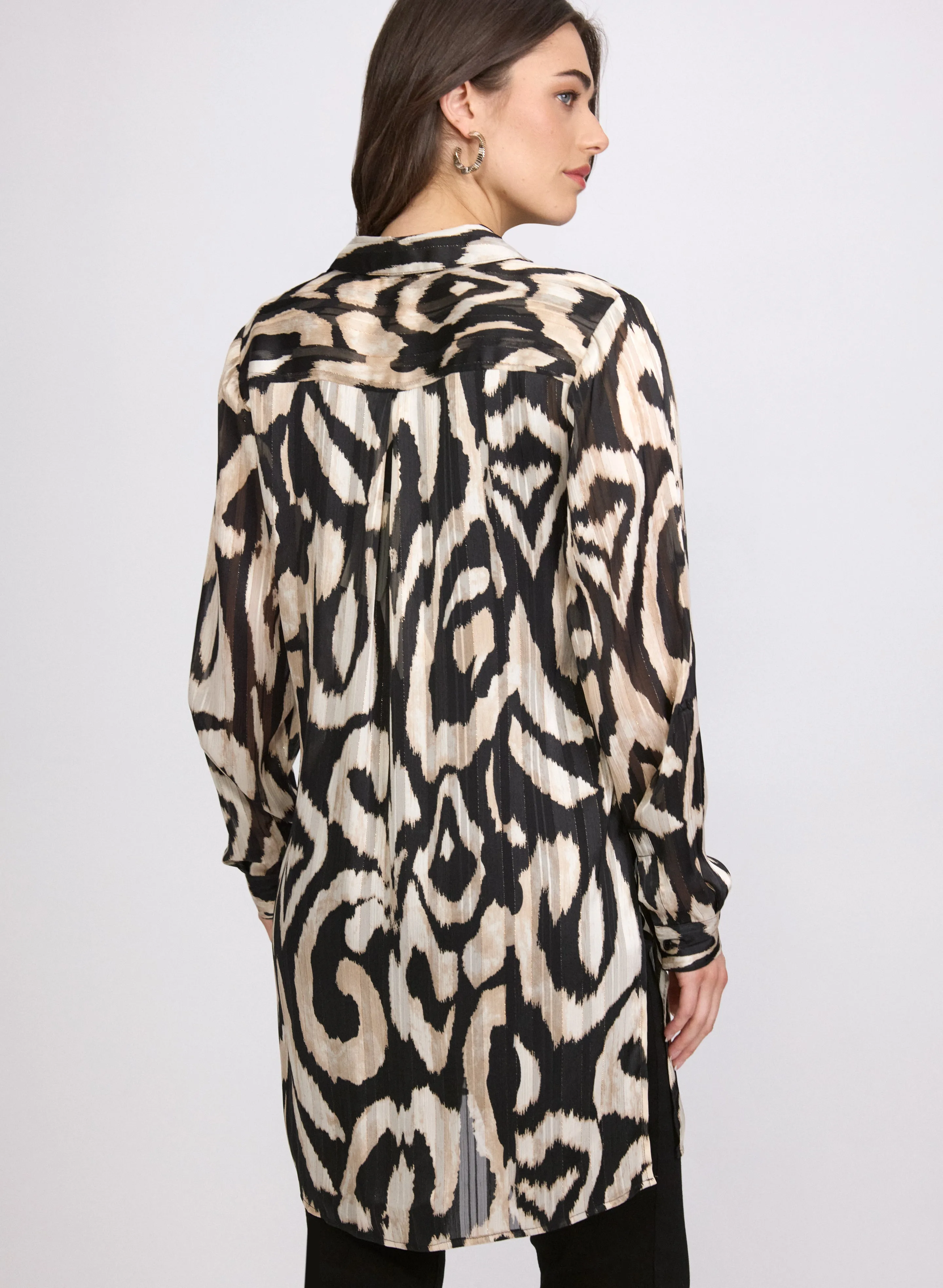 Printed Button-Down Tunic sold by Laura product image thumbnail 5